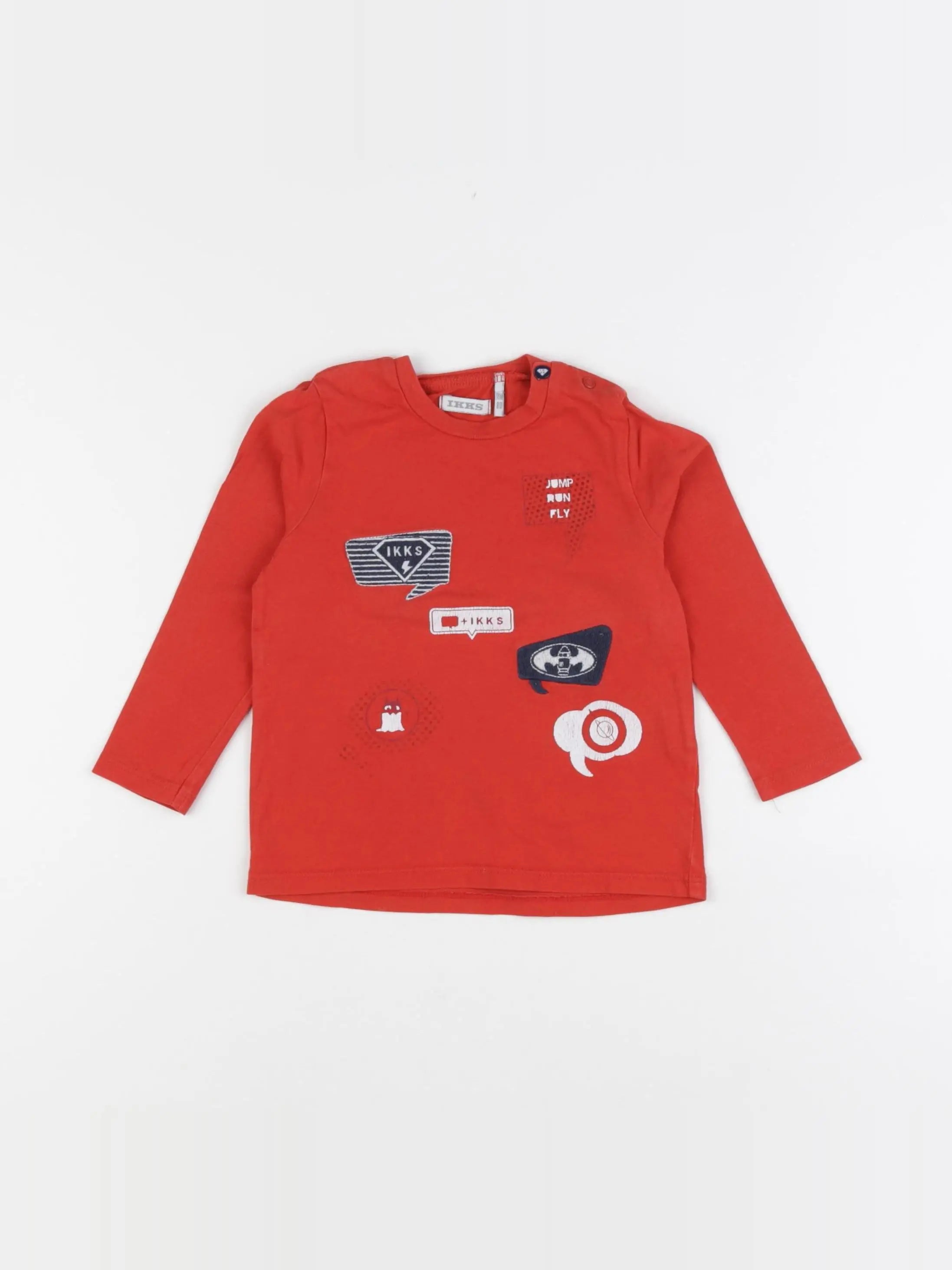 IKKS - tee-shirt rouge - 18 mois