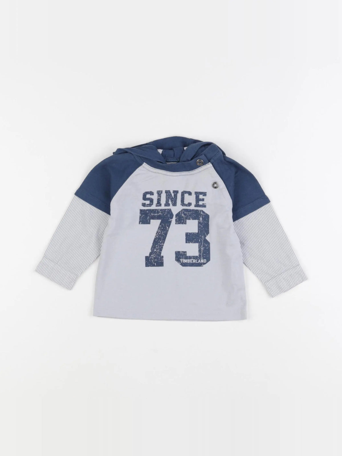 Timberland - tee-shirt bleu, gris - 6 mois