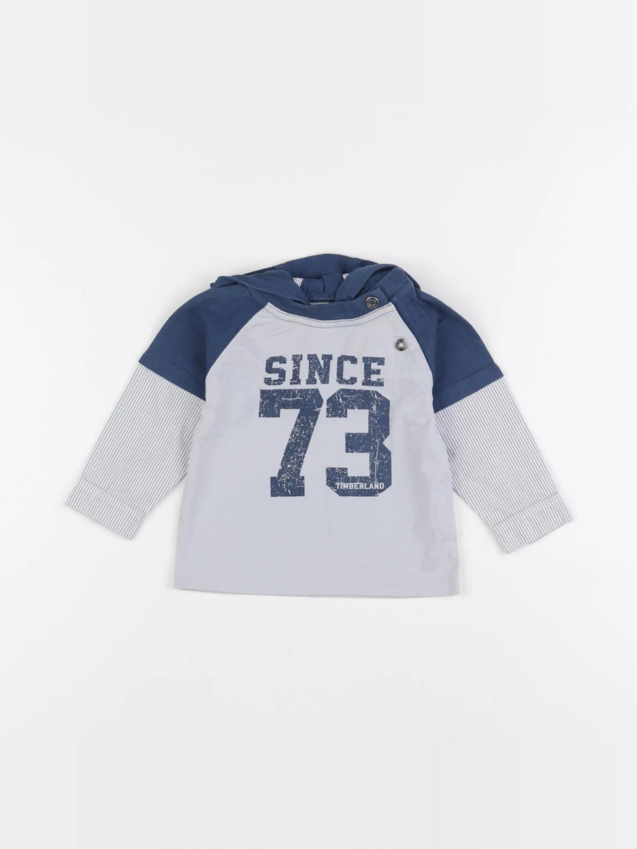 Timberland - tee-shirt bleu, gris - 6 mois