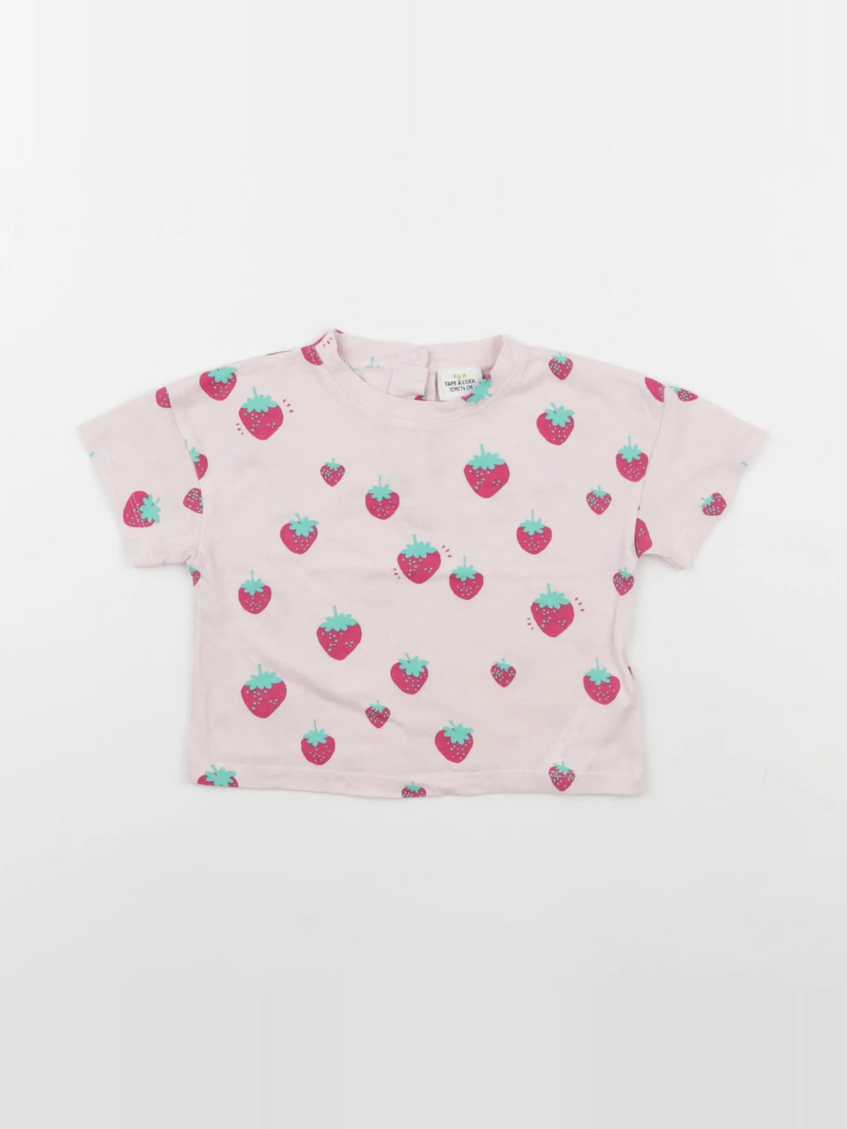 Tape à l'oeil - tee-shirt rose - 12 mois