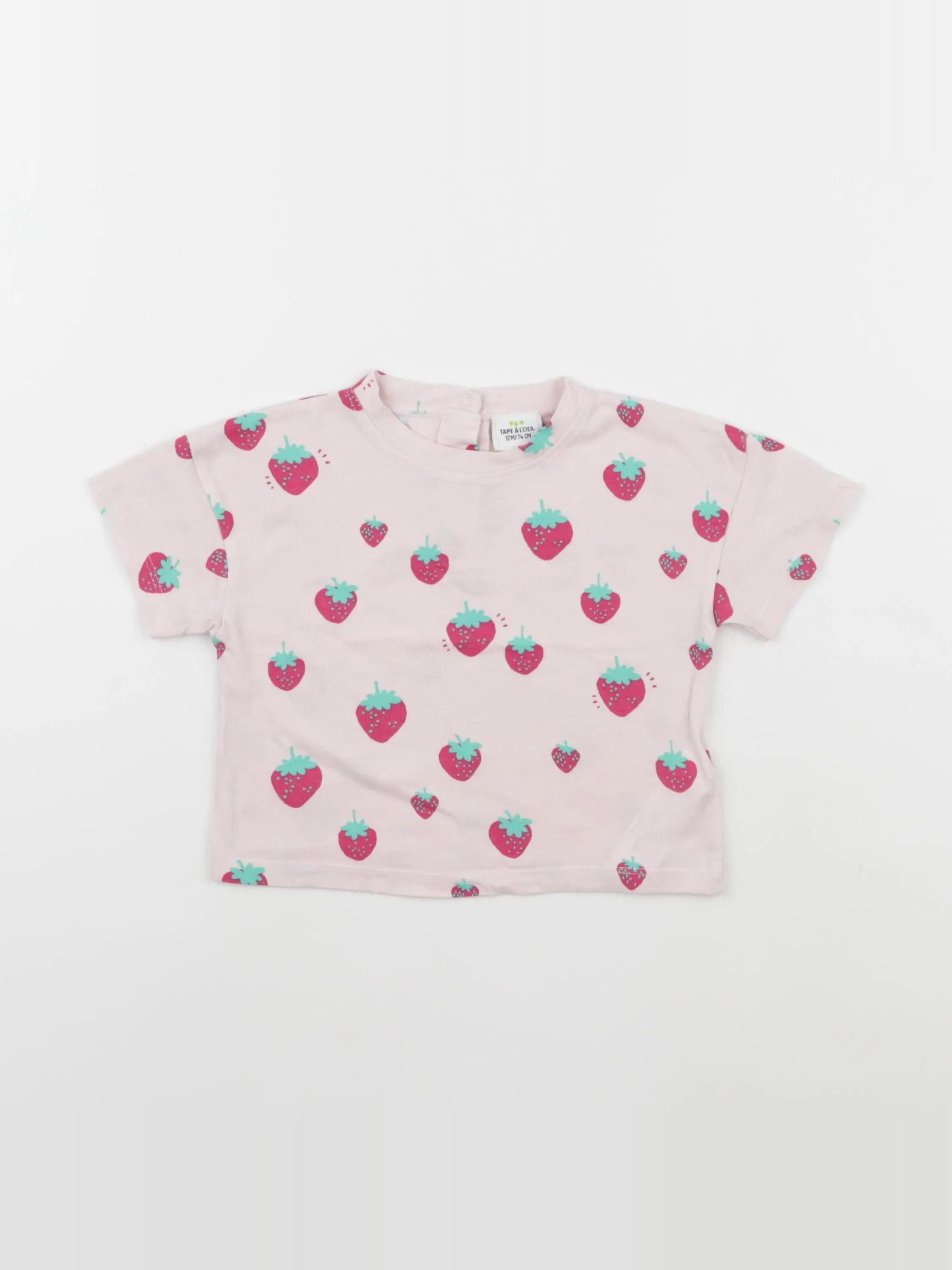 Tape à l'oeil - tee-shirt rose - 12 mois