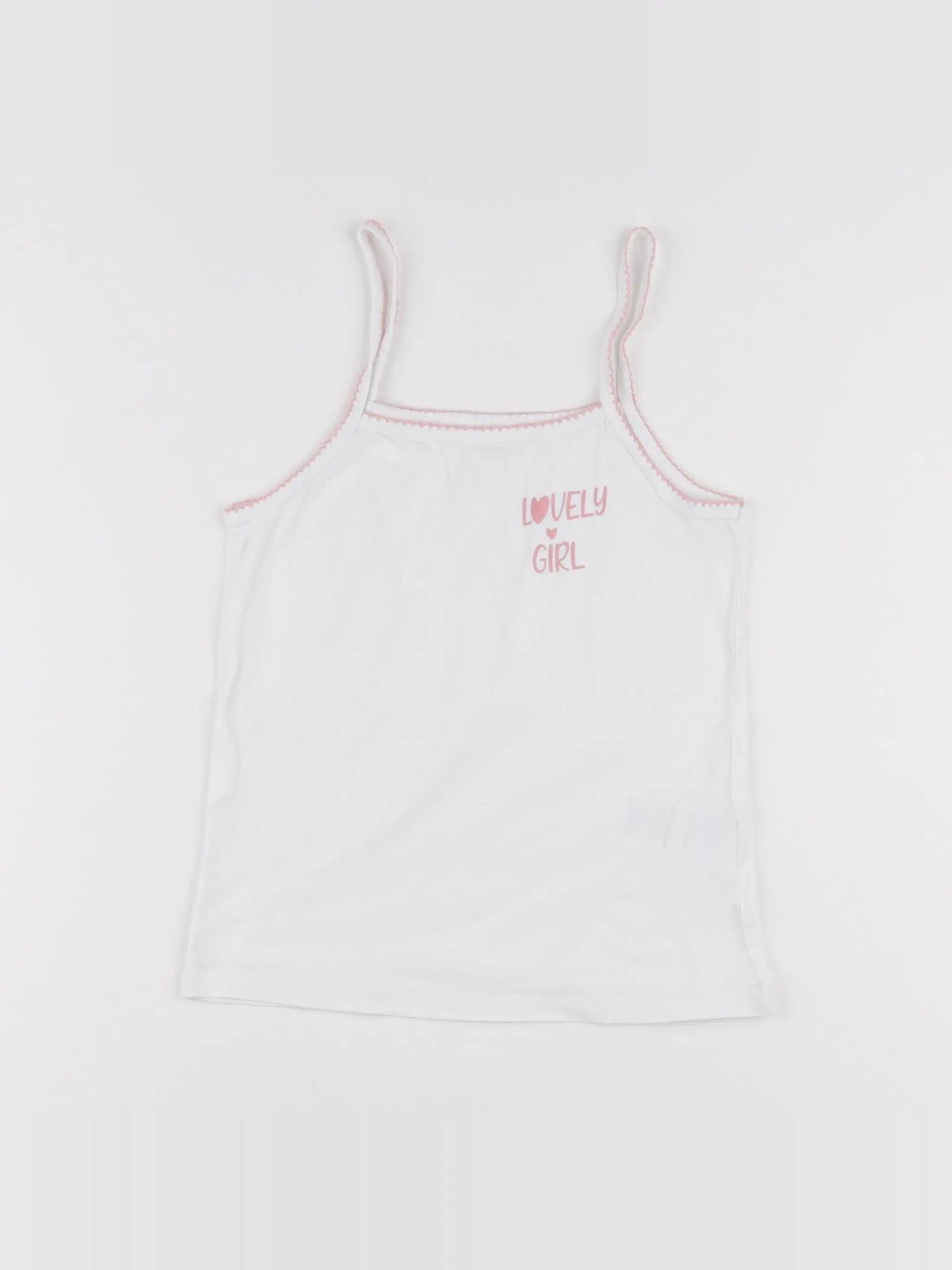 Vertbaudet - maillot de corps blanc - 8 ans