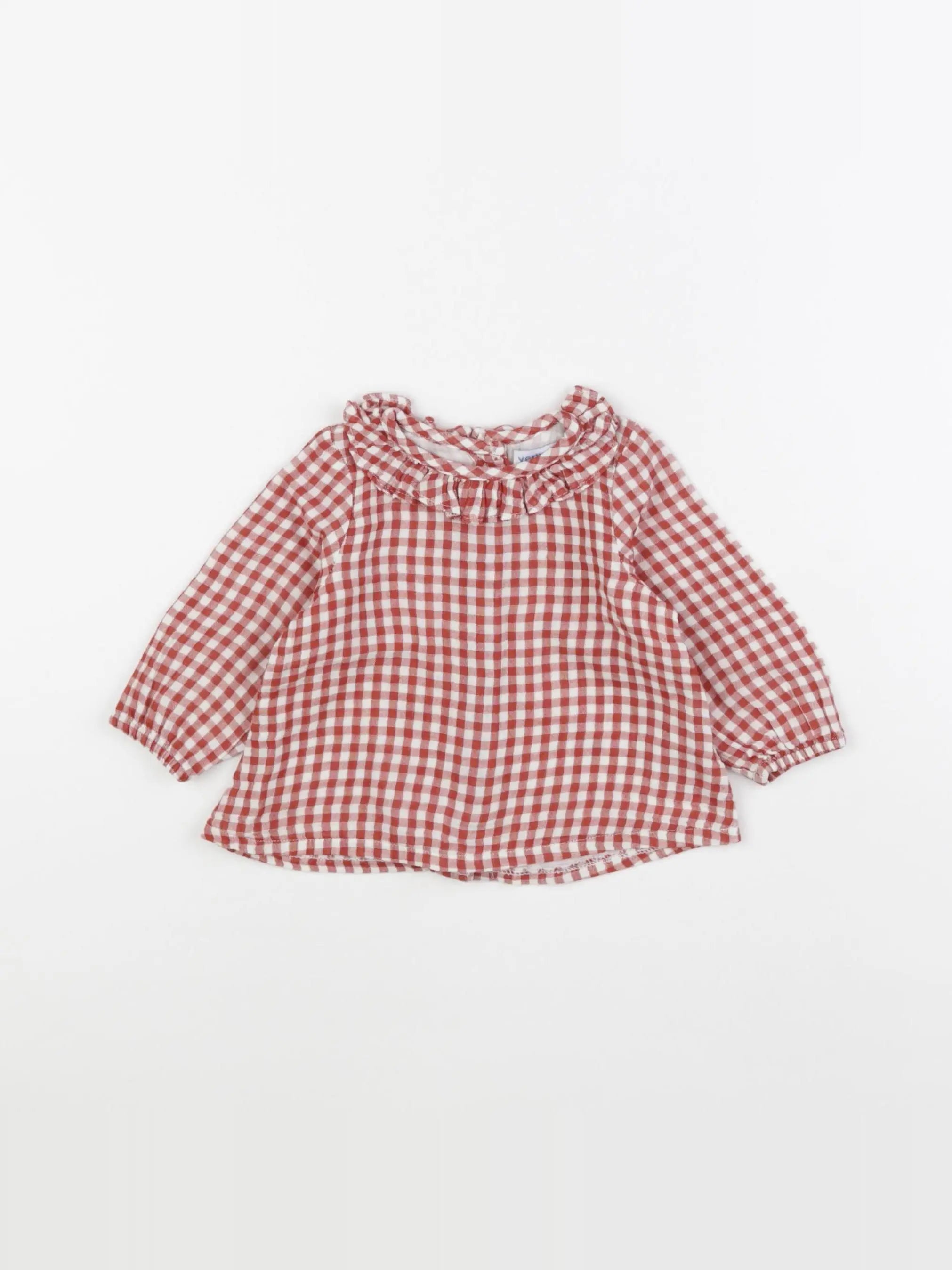 Vertbaudet - robe blanc, rouge - 6 mois