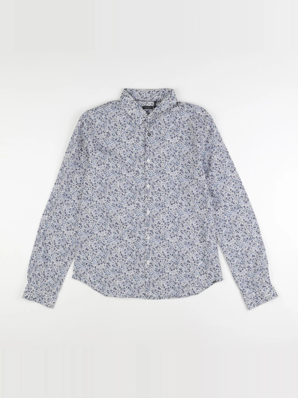 IKKS - chemise bleu, blanc - 14 ans