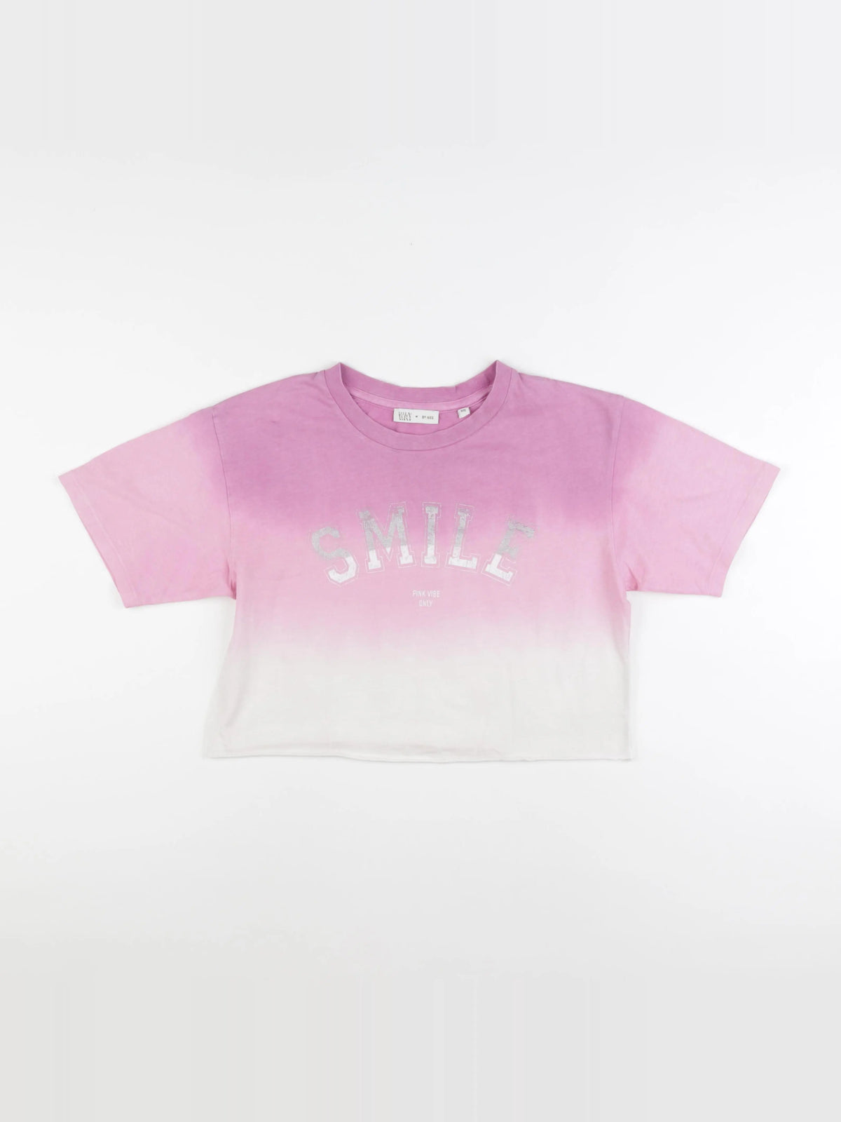 IKKS - tee-shirt rose, blanc - 10 ans