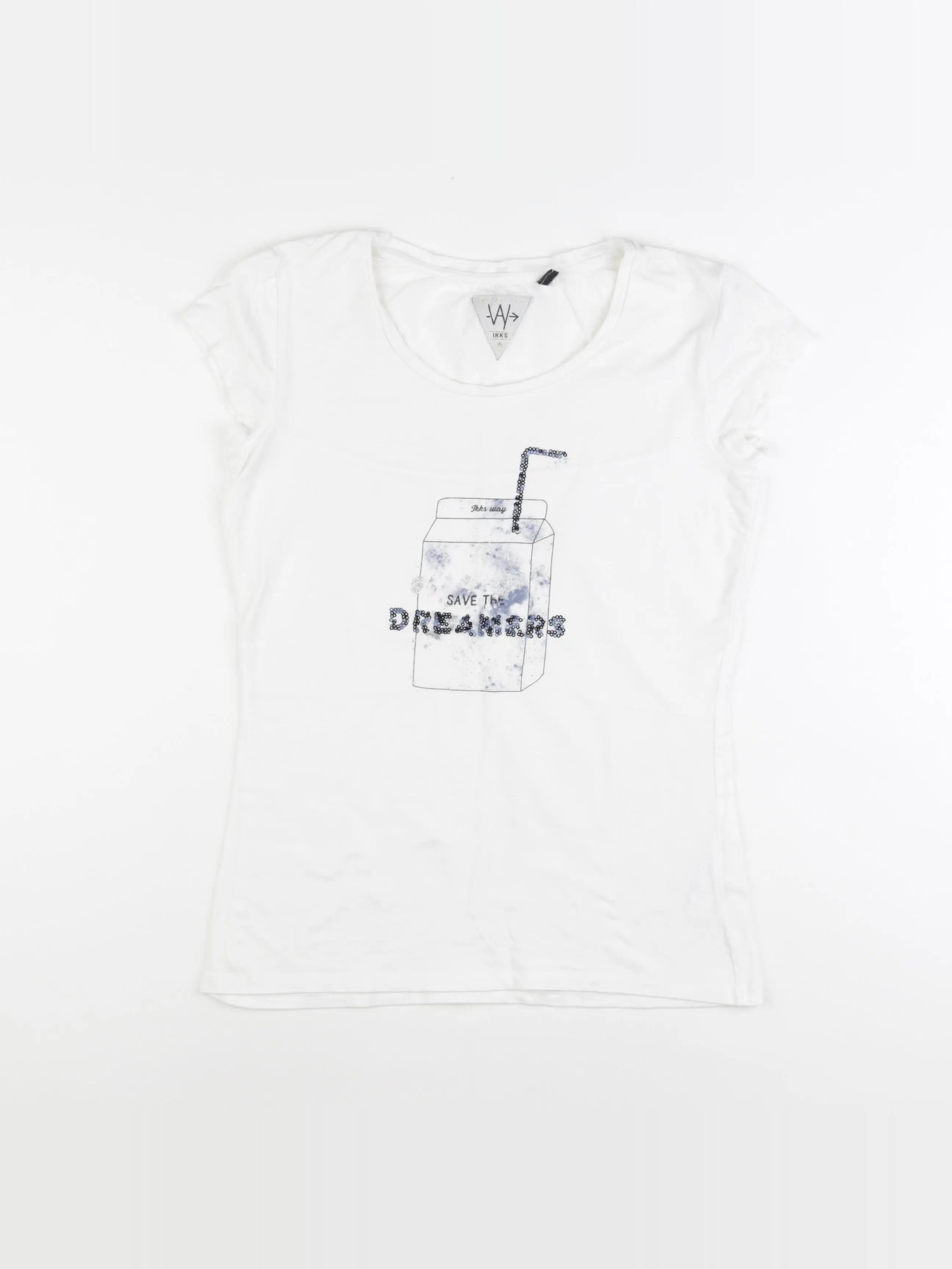 IKKS - tee-shirt blanc - 14 ans
