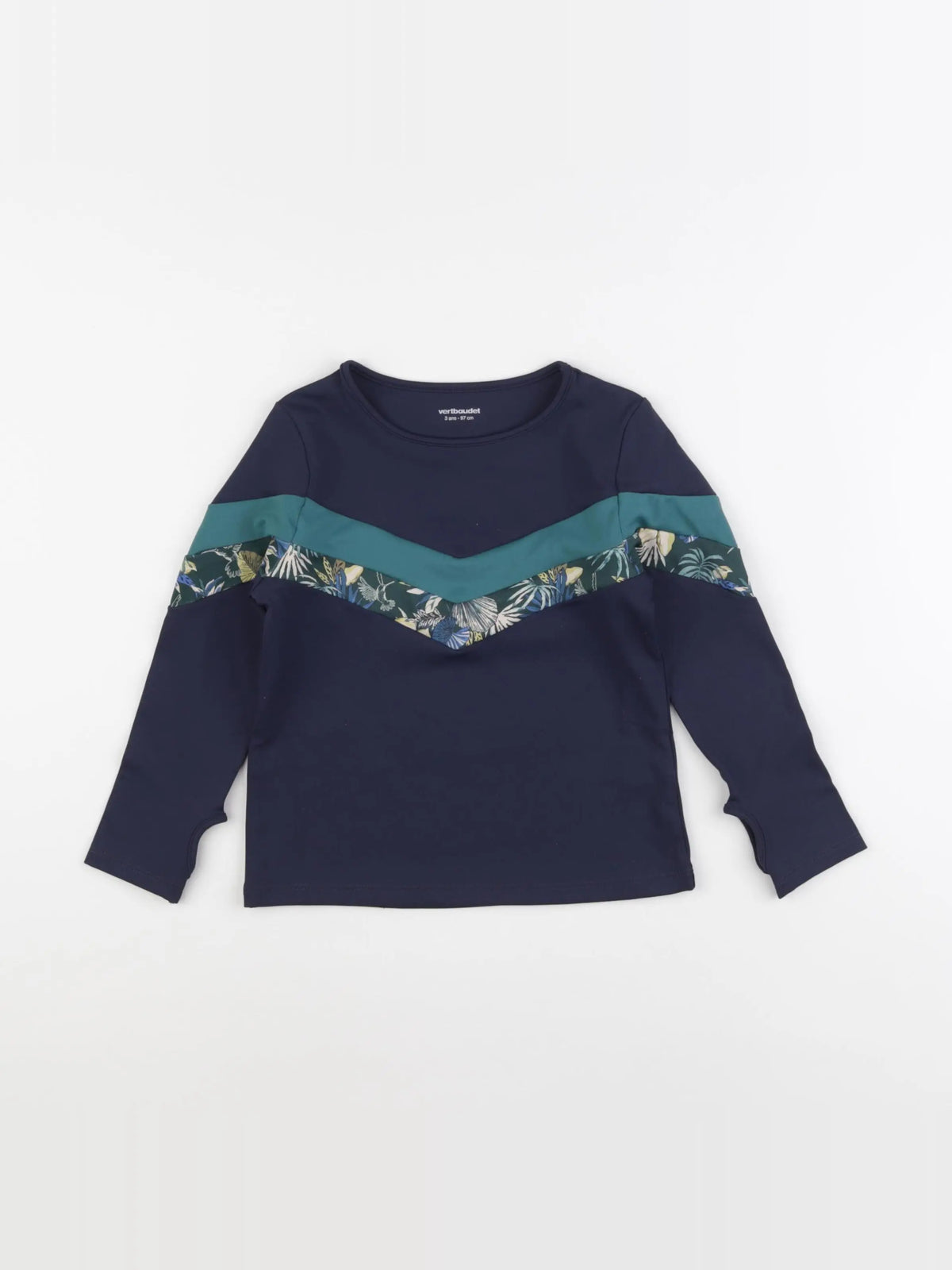 Vertbaudet - tee-shirt de bain multicolore - 3 ans