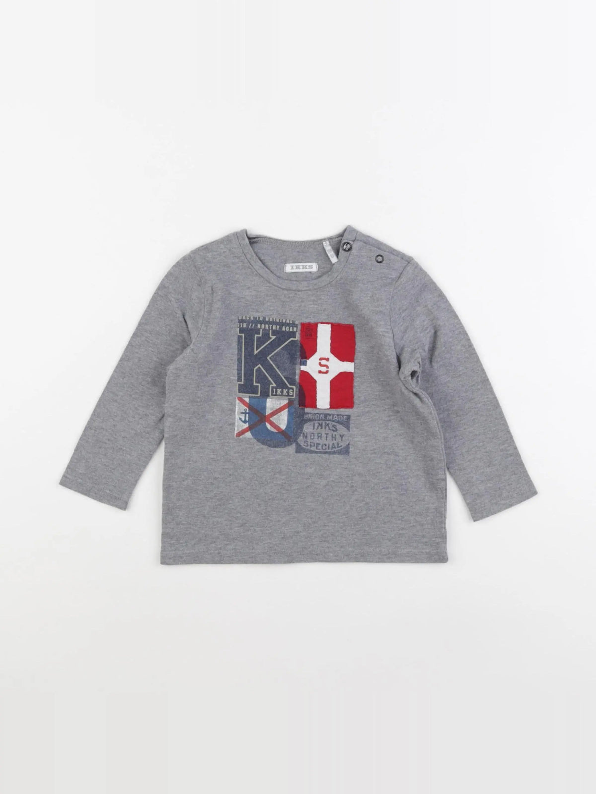 IKKS - tee-shirt gris - 18 mois