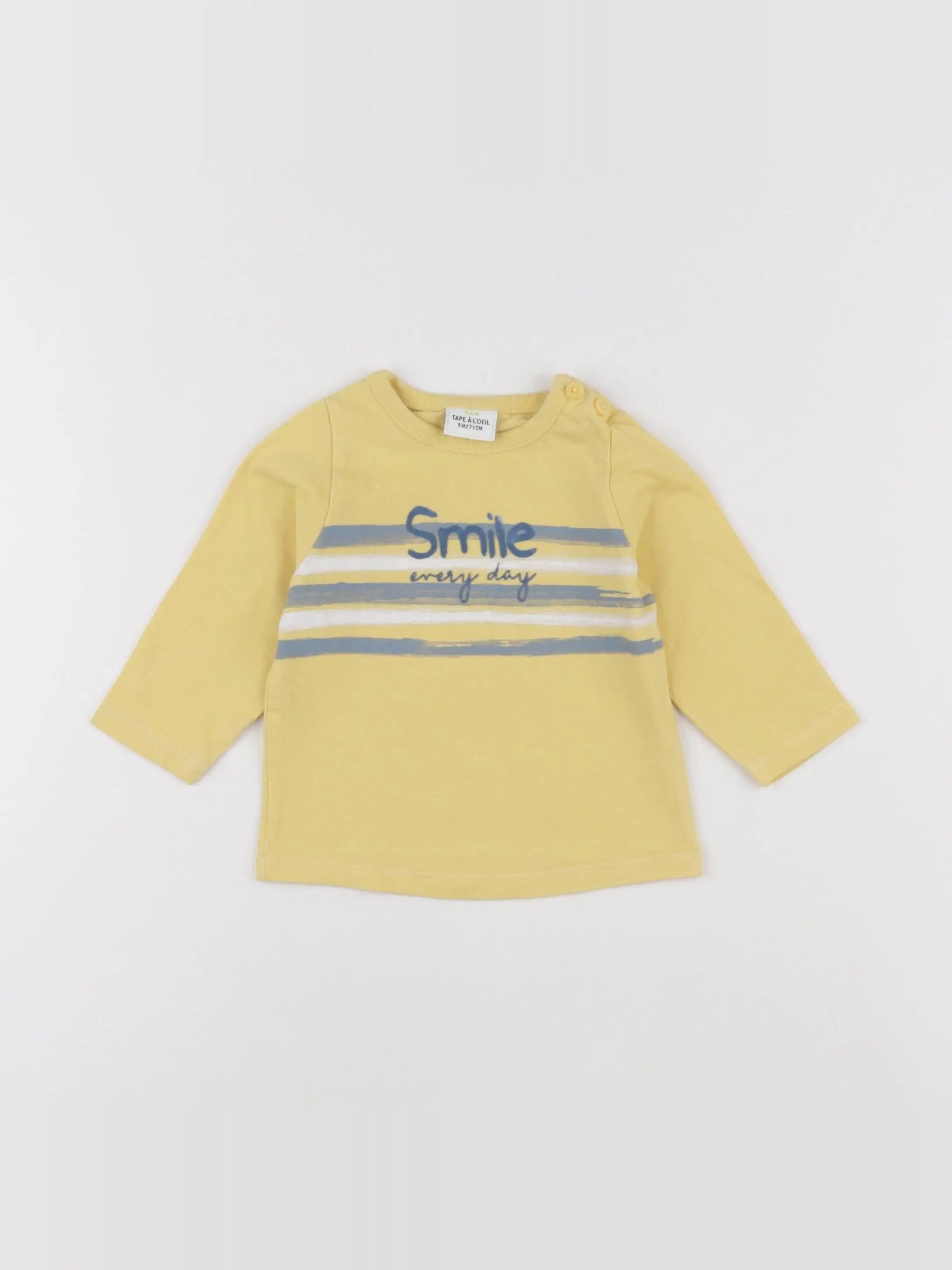 Tape à l'oeil - tee-shirt jaune - 9 mois