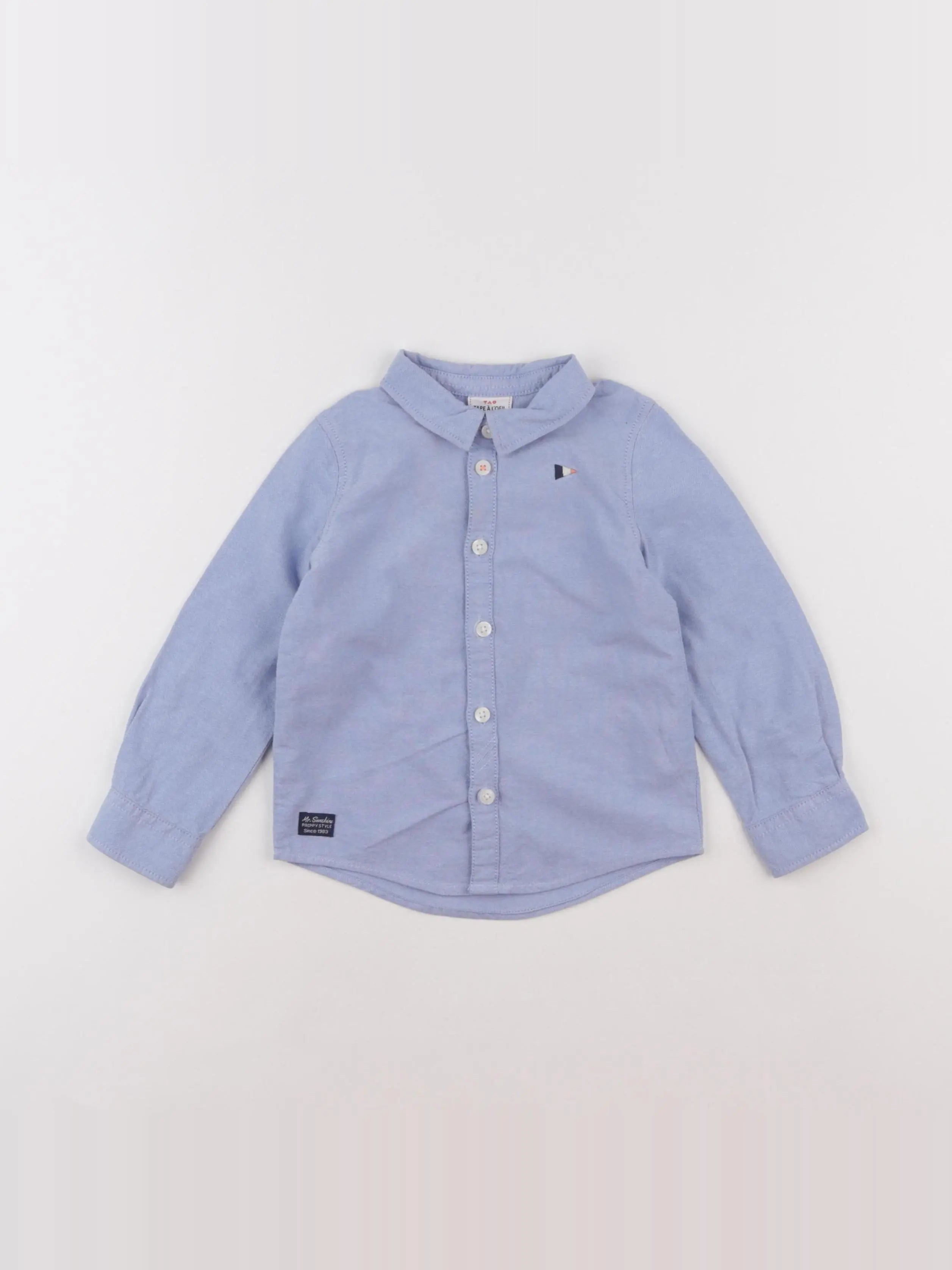 Tape à l'oeil - chemise bleu - 2 ans