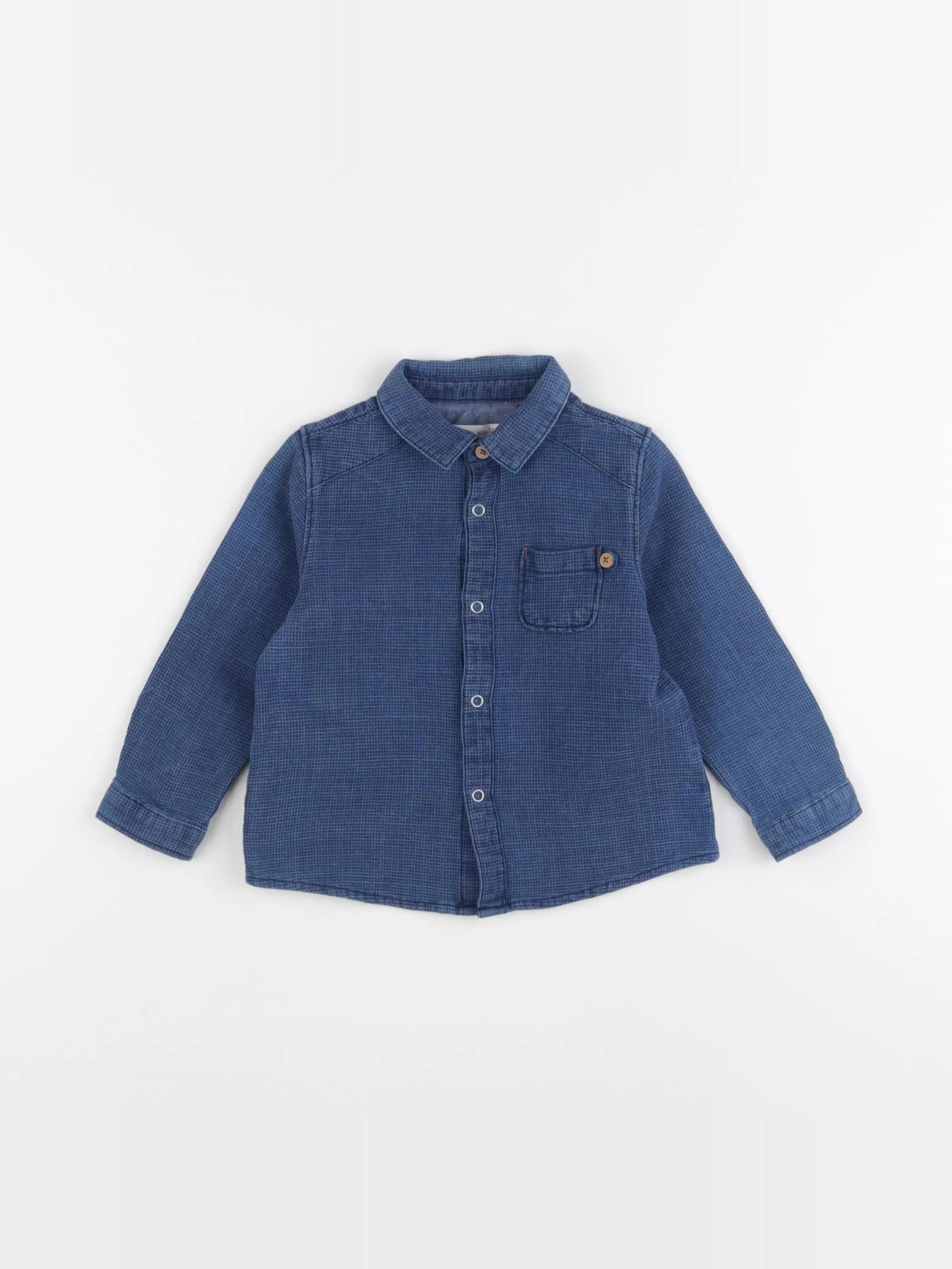 Zara - chemise bleu - 12/18 mois