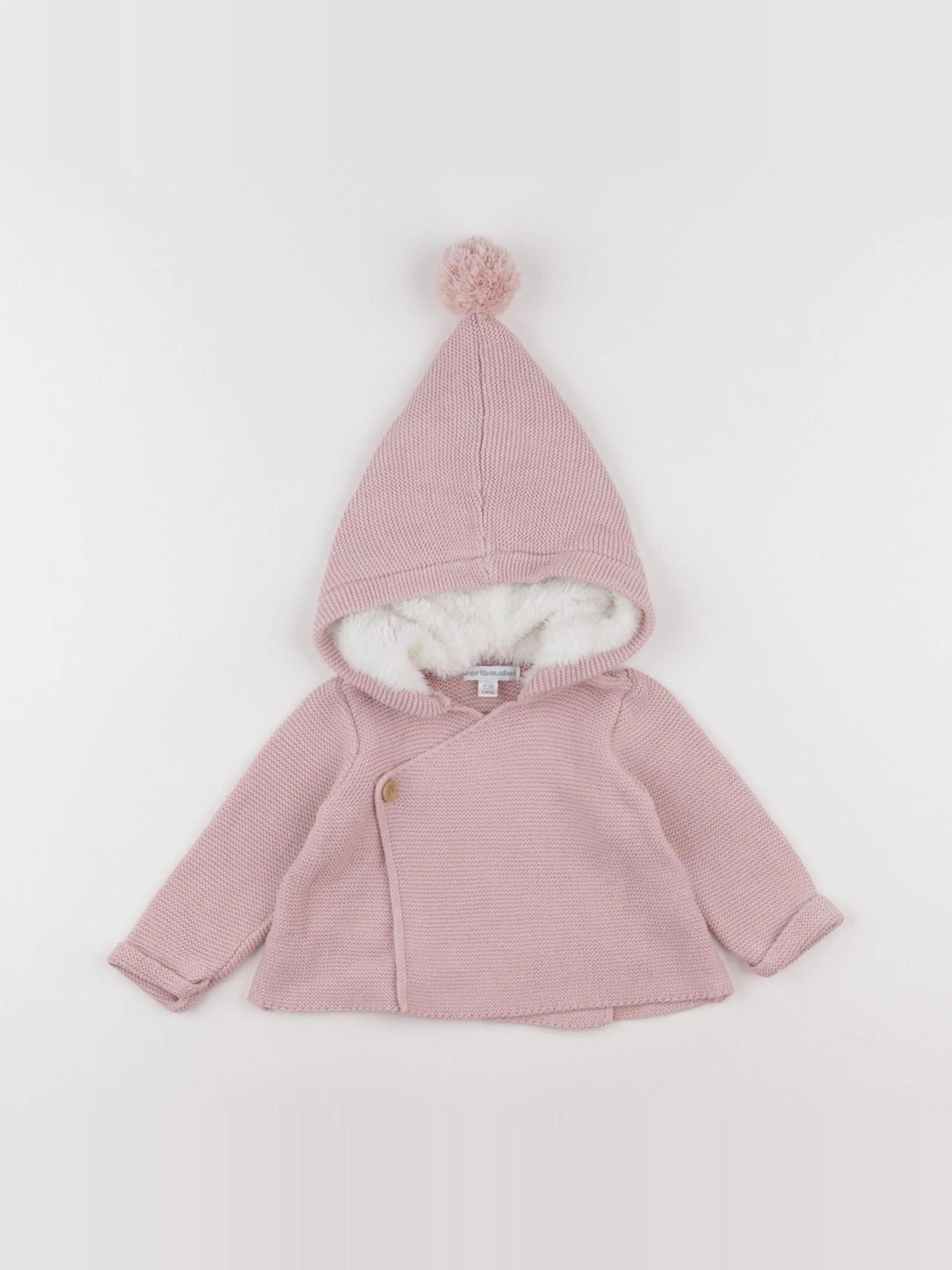 Vertbaudet - gilet rose - 6 mois