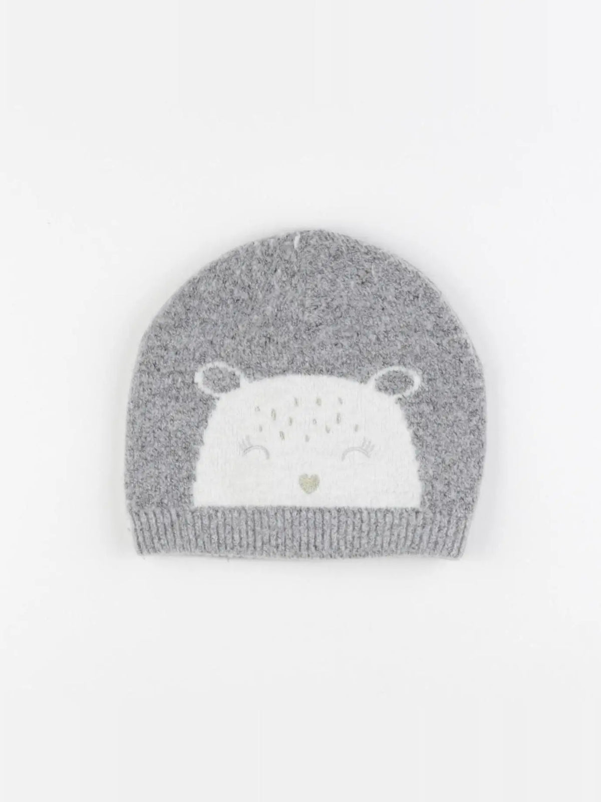 Vertbaudet - bonnet gris - 8/10 ans