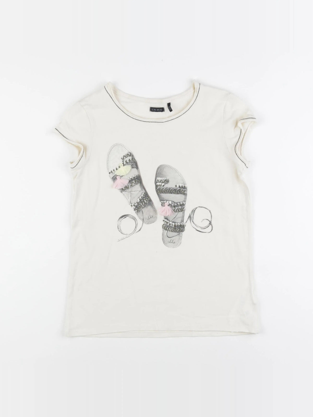 IKKS - tee-shirt beige - 12 ans