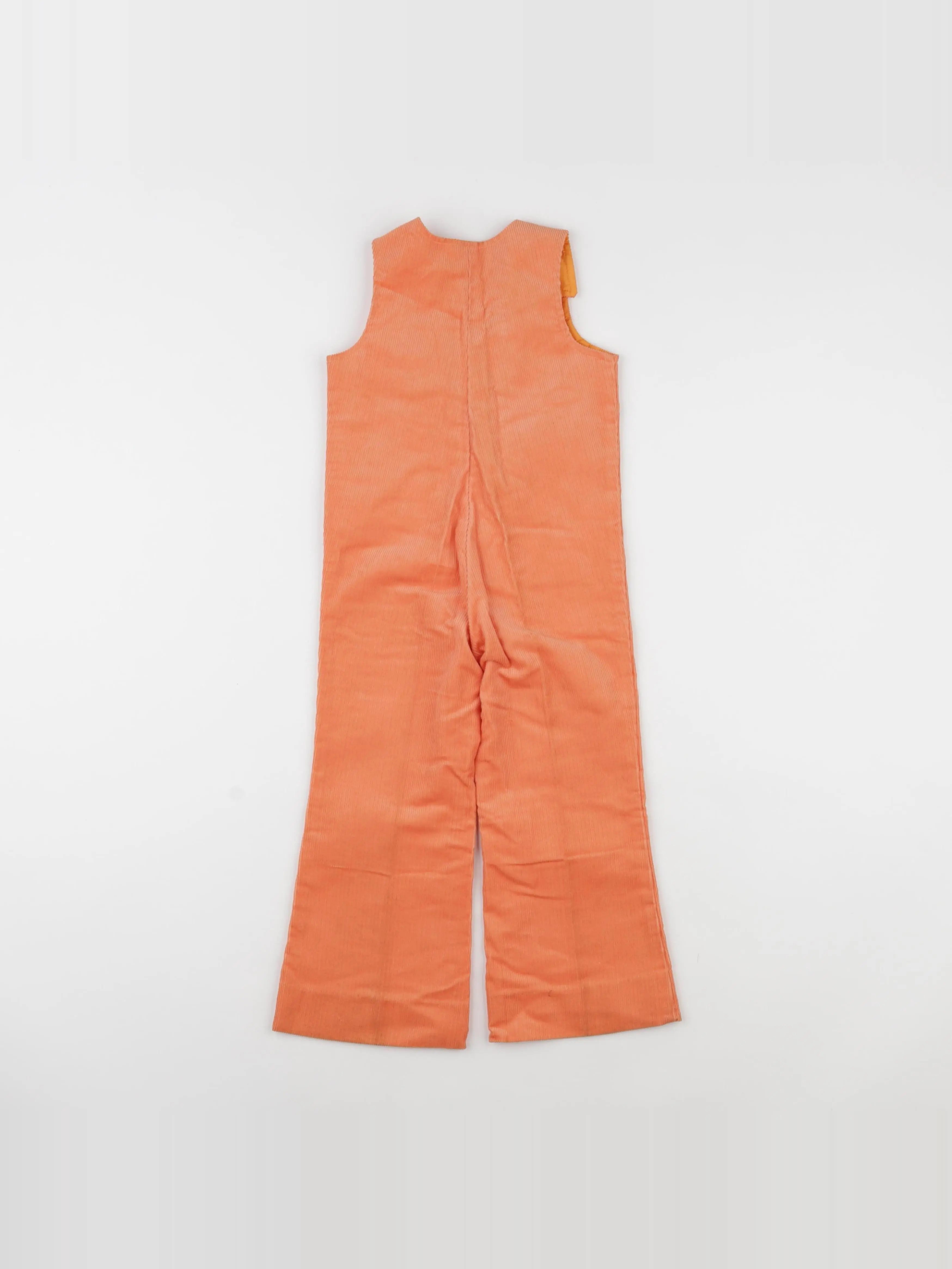 Vintage - combinaison orange en velours côtelé - 2 ans