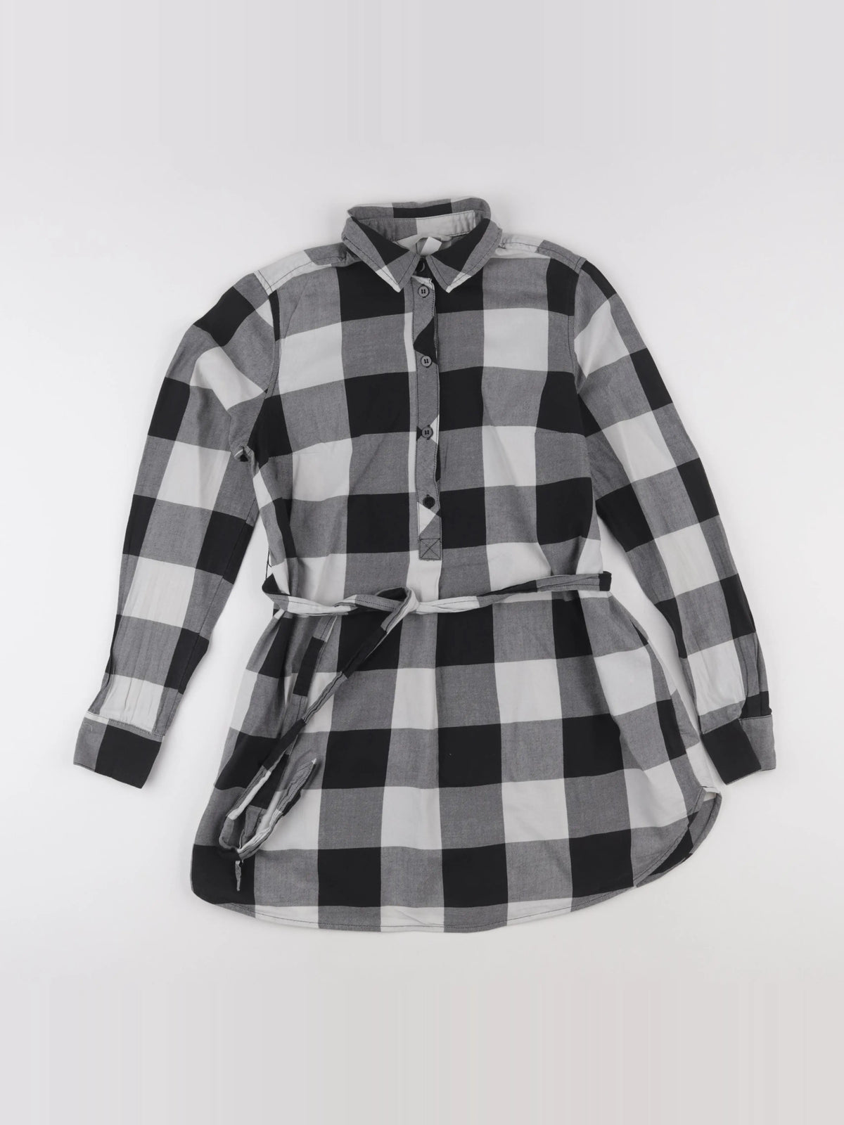 H&M - chemise grossesse gris, noir - xs