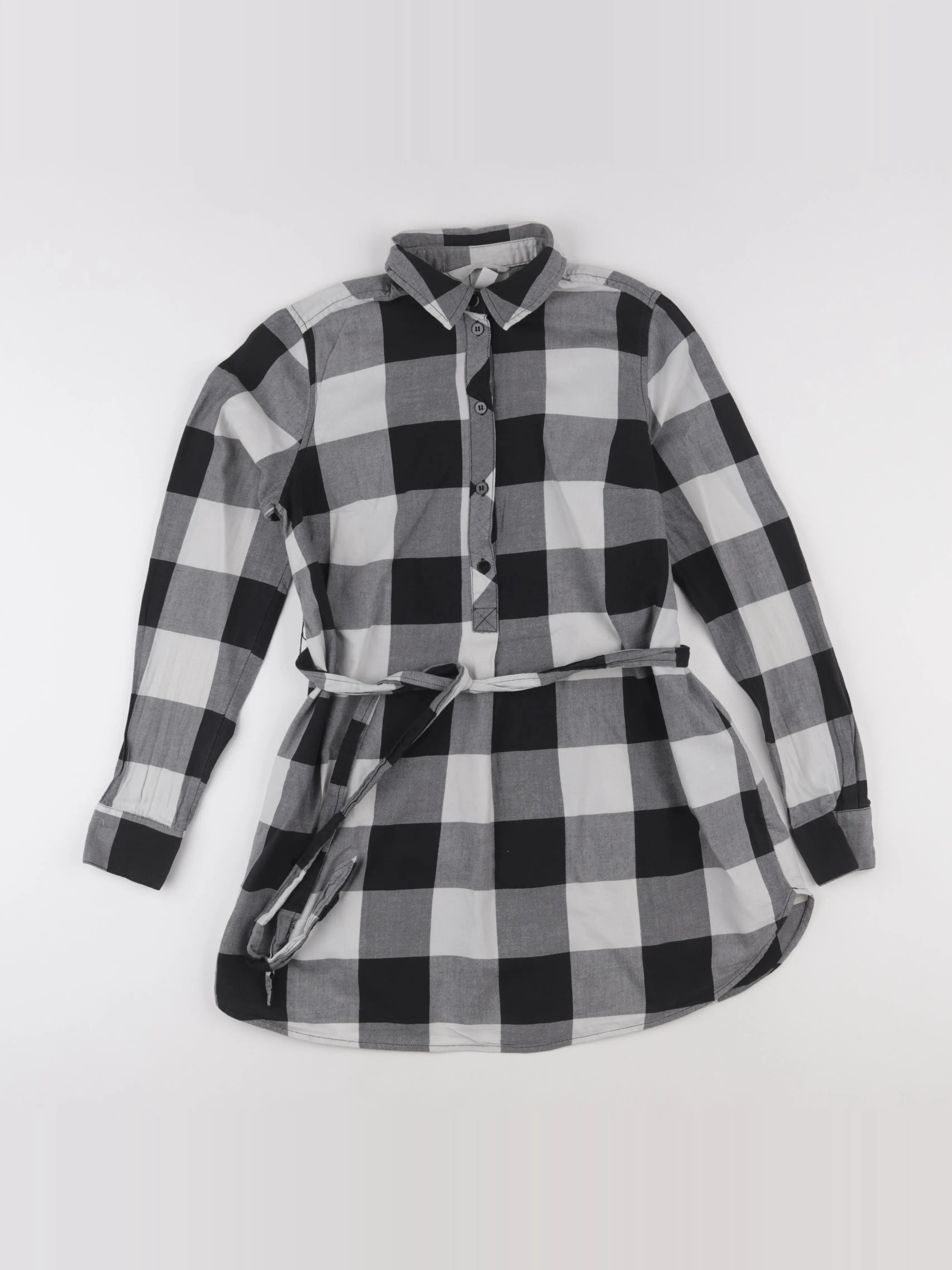 H&M - chemise grossesse gris, noir - xs