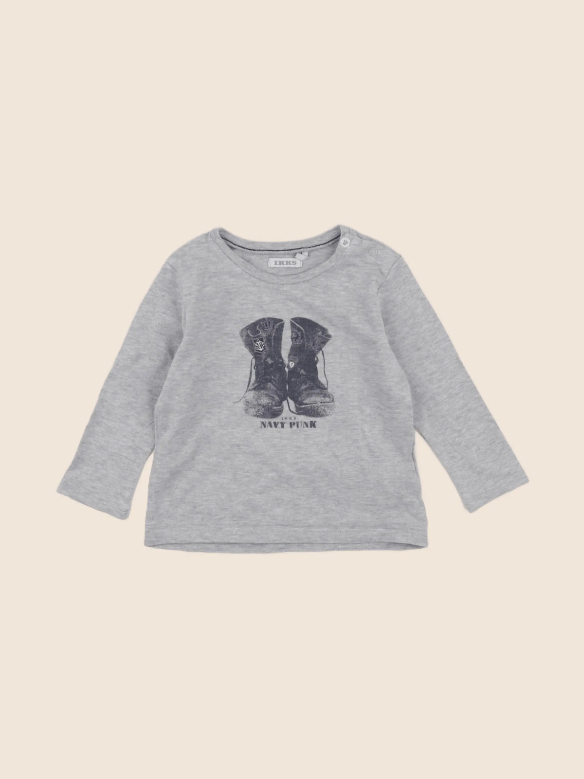IKKS - tee-shirt gris - 12 mois