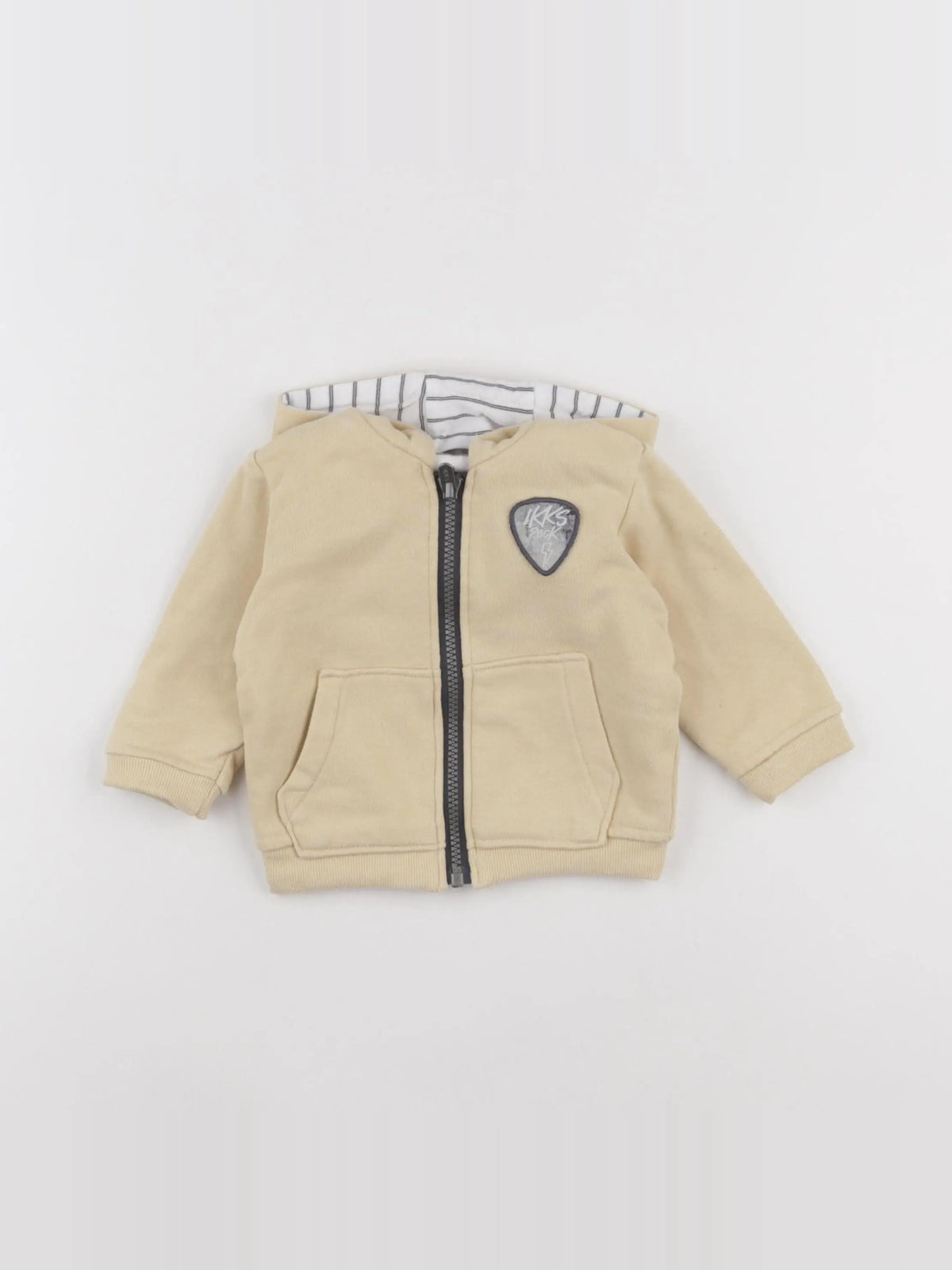 IKKS - sweat réversible jaune - 6 mois