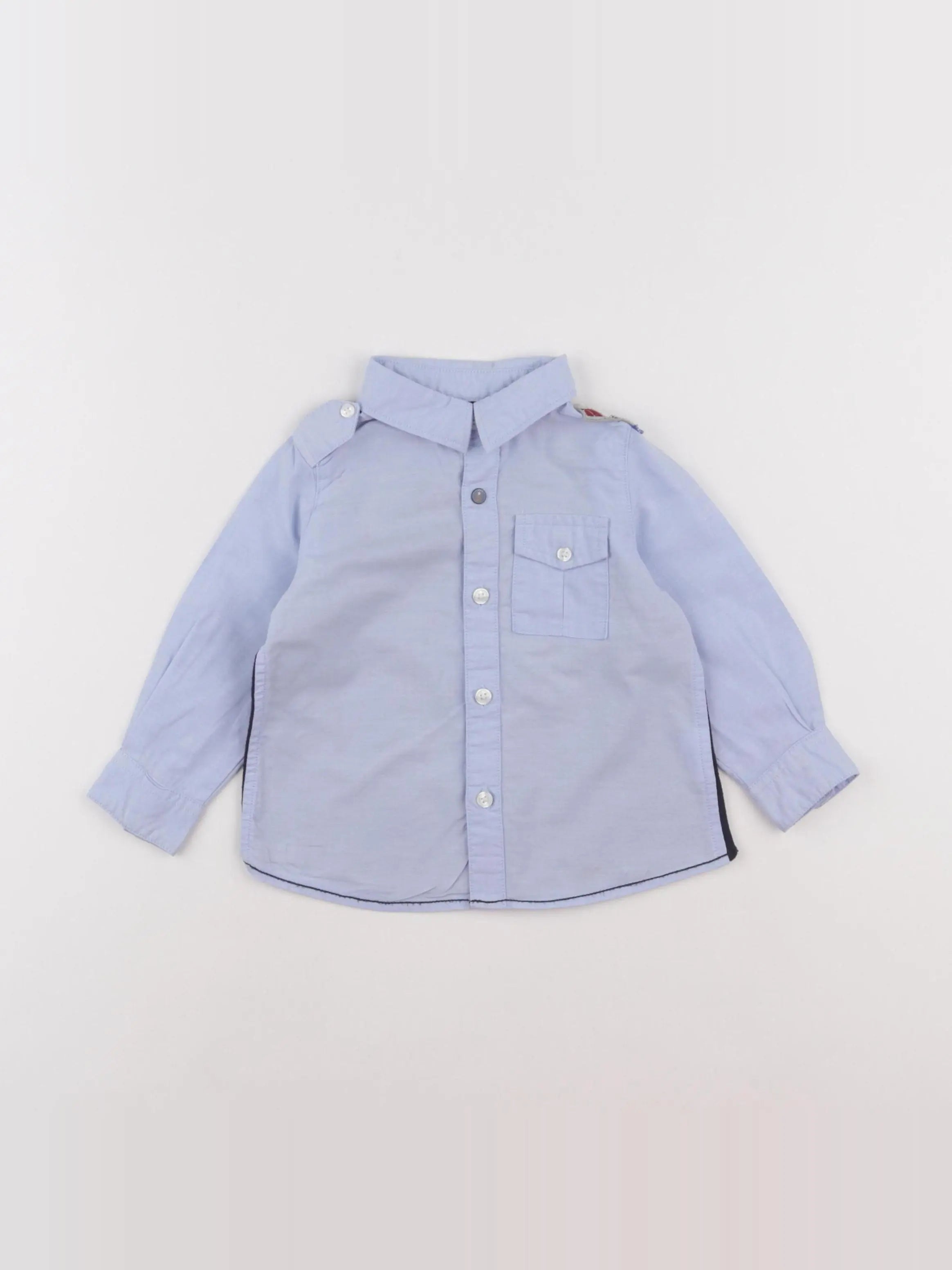 IKKS - chemise bleu - 12 mois