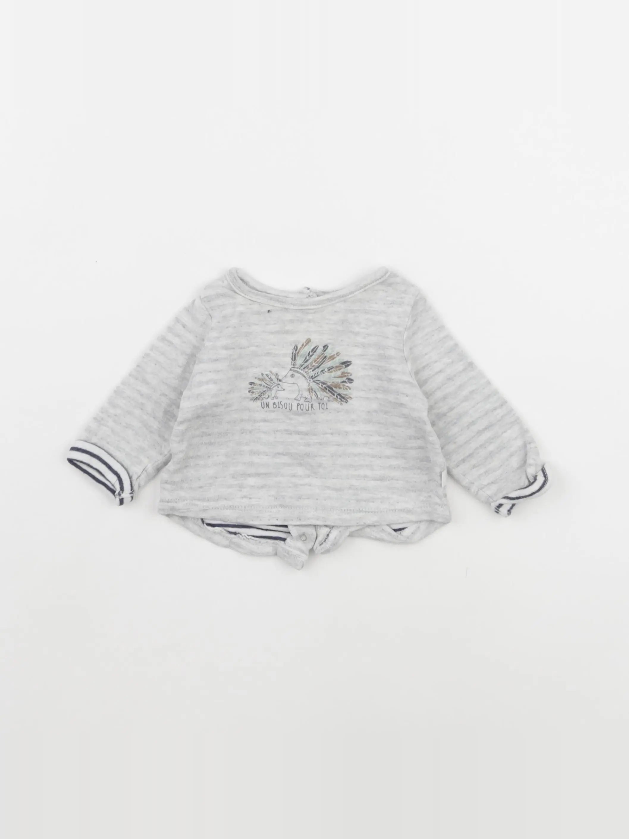 Tape à l'oeil - tee-shirt gris - 3 mois