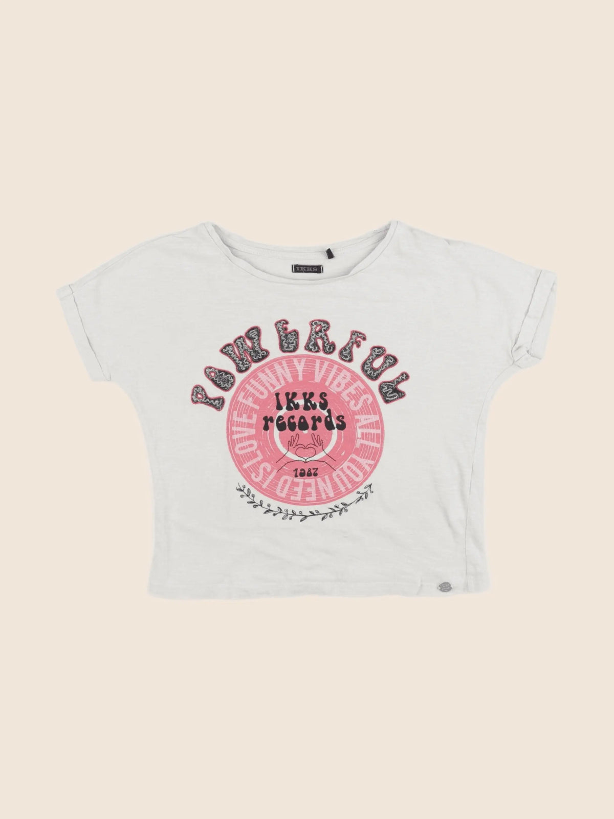 IKKS - tee-shirt beige - 8 ans