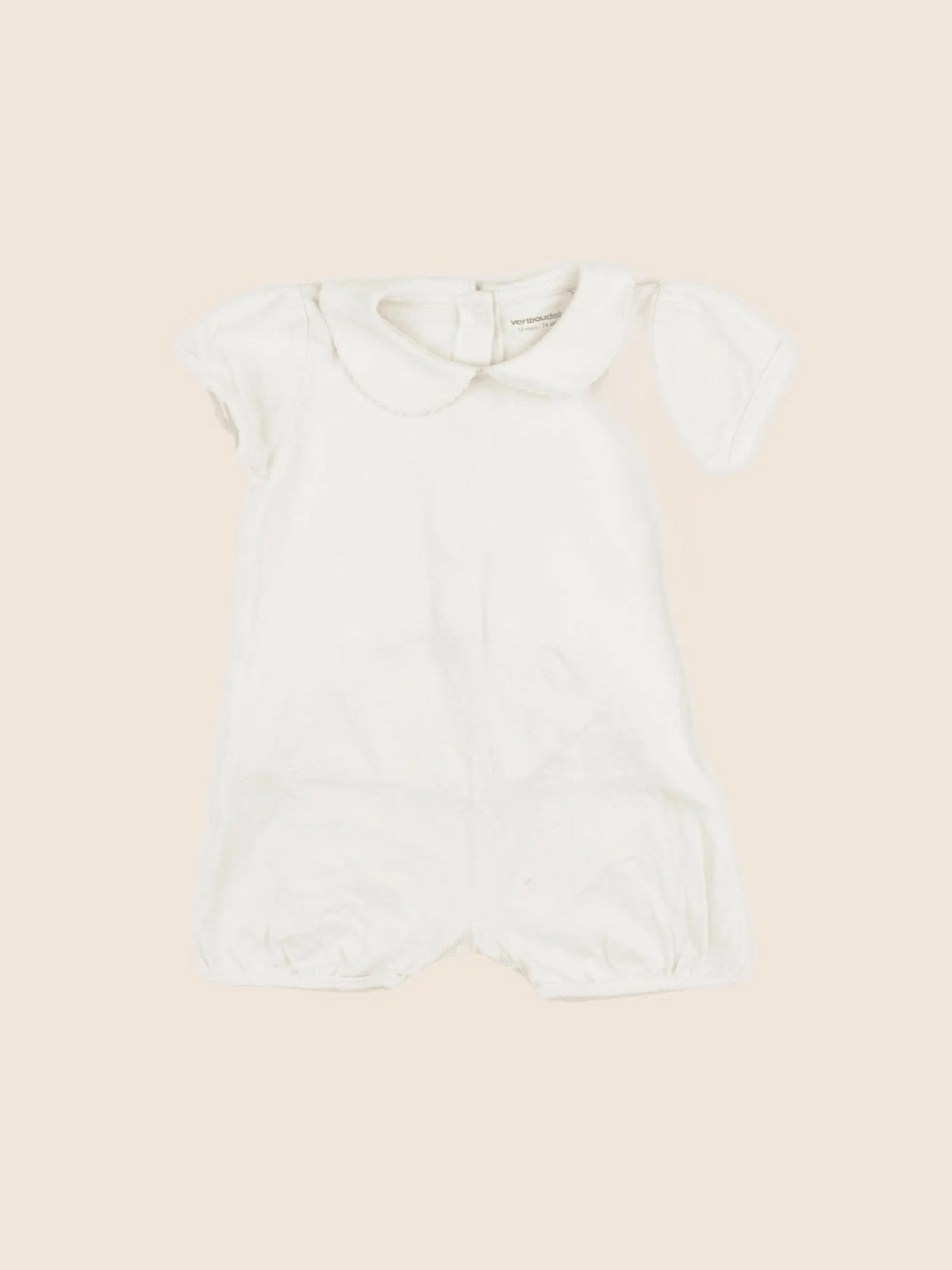 Vertbaudet - combinaison beige - 12 mois