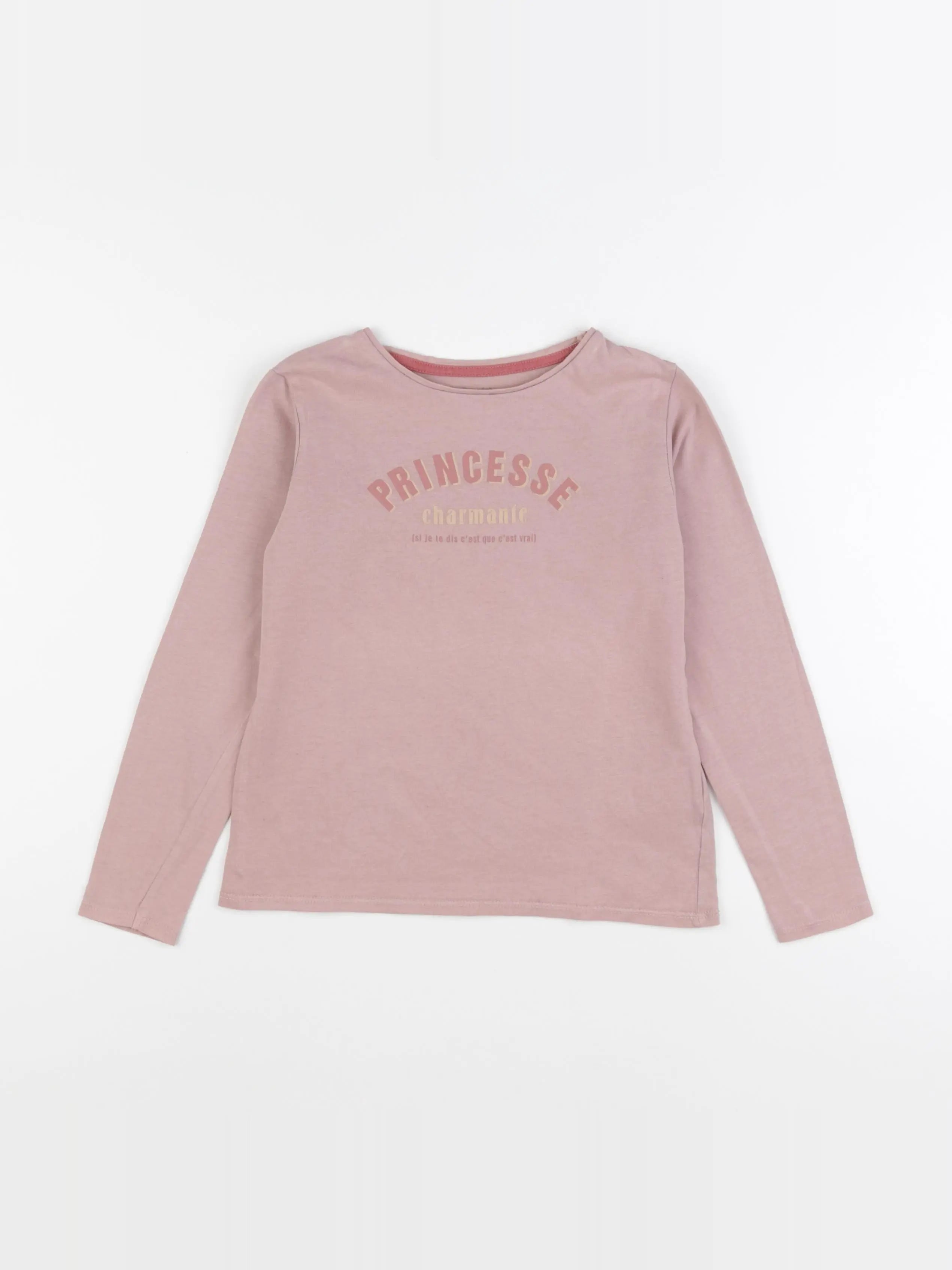 Vertbaudet - tee-shirt rose - 8 ans