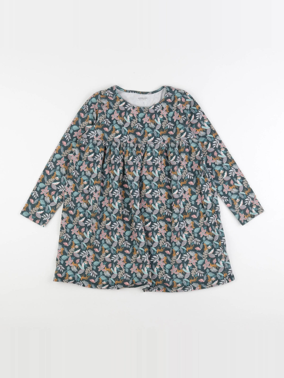 Vertbaudet - robe multicolore - 8 ans