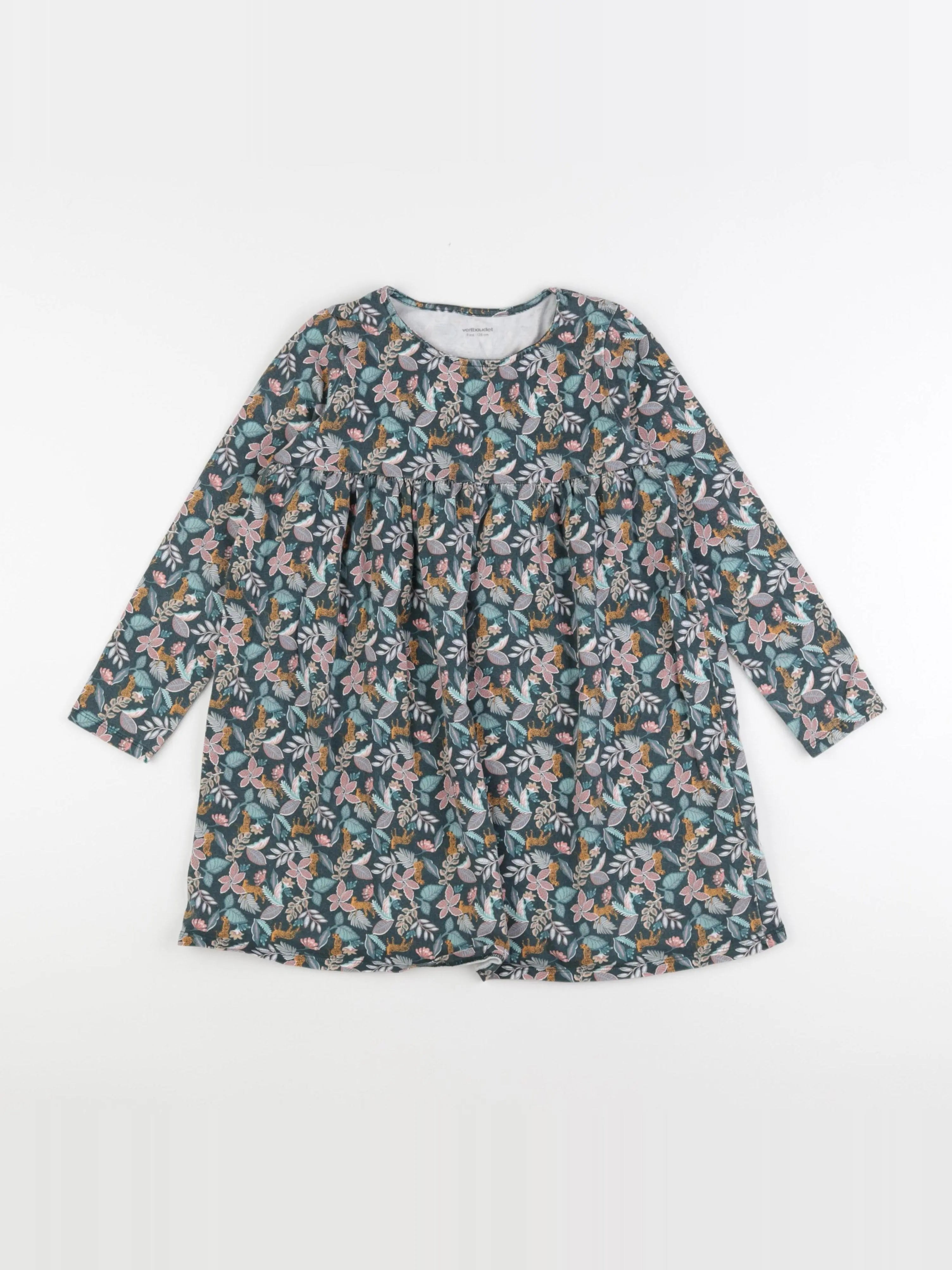 Vertbaudet - robe multicolore - 8 ans