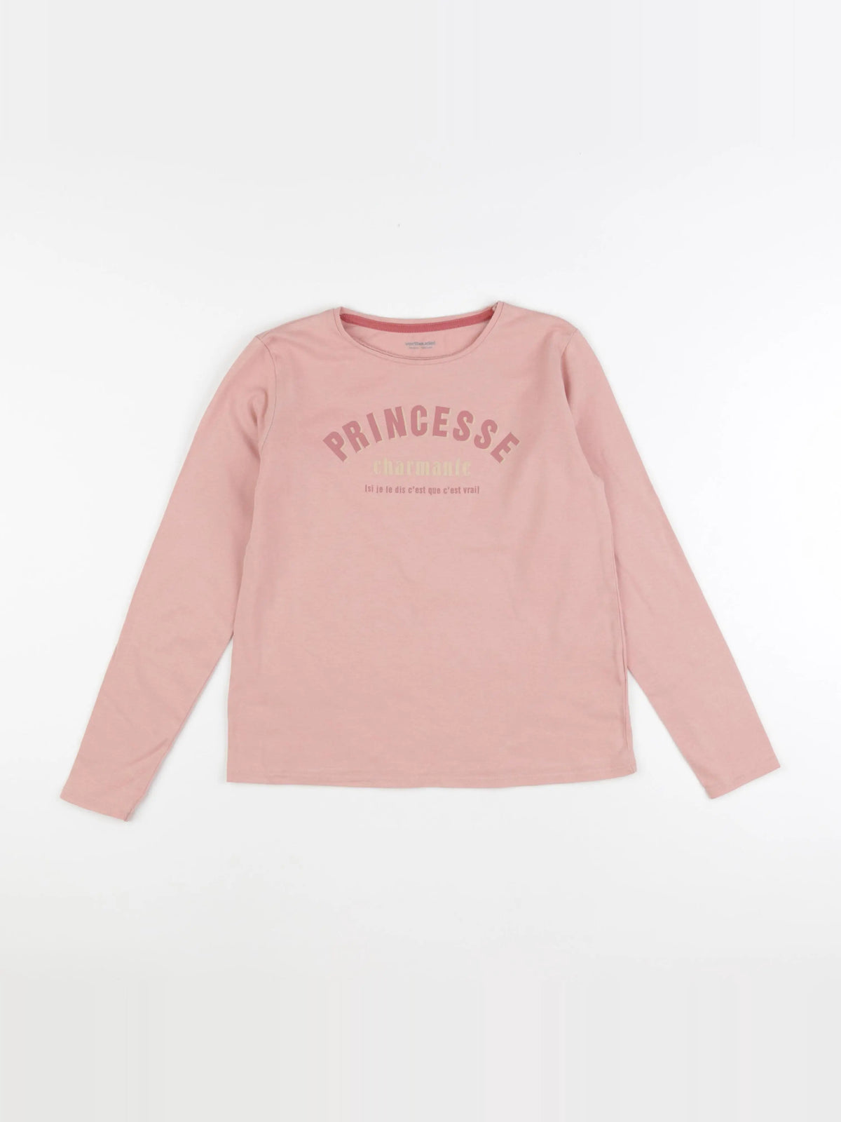 Vertbaudet - tee-shirt rose - 10 ans