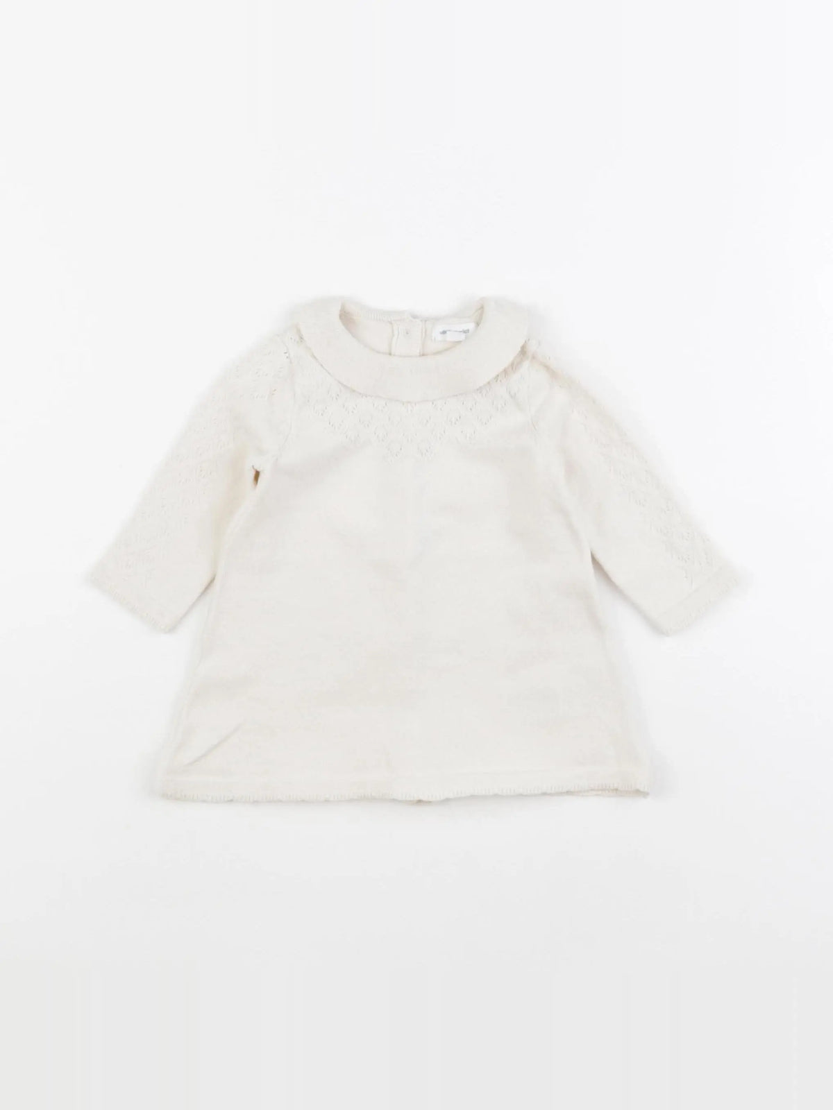 Vertbaudet - robe beige - 3 mois