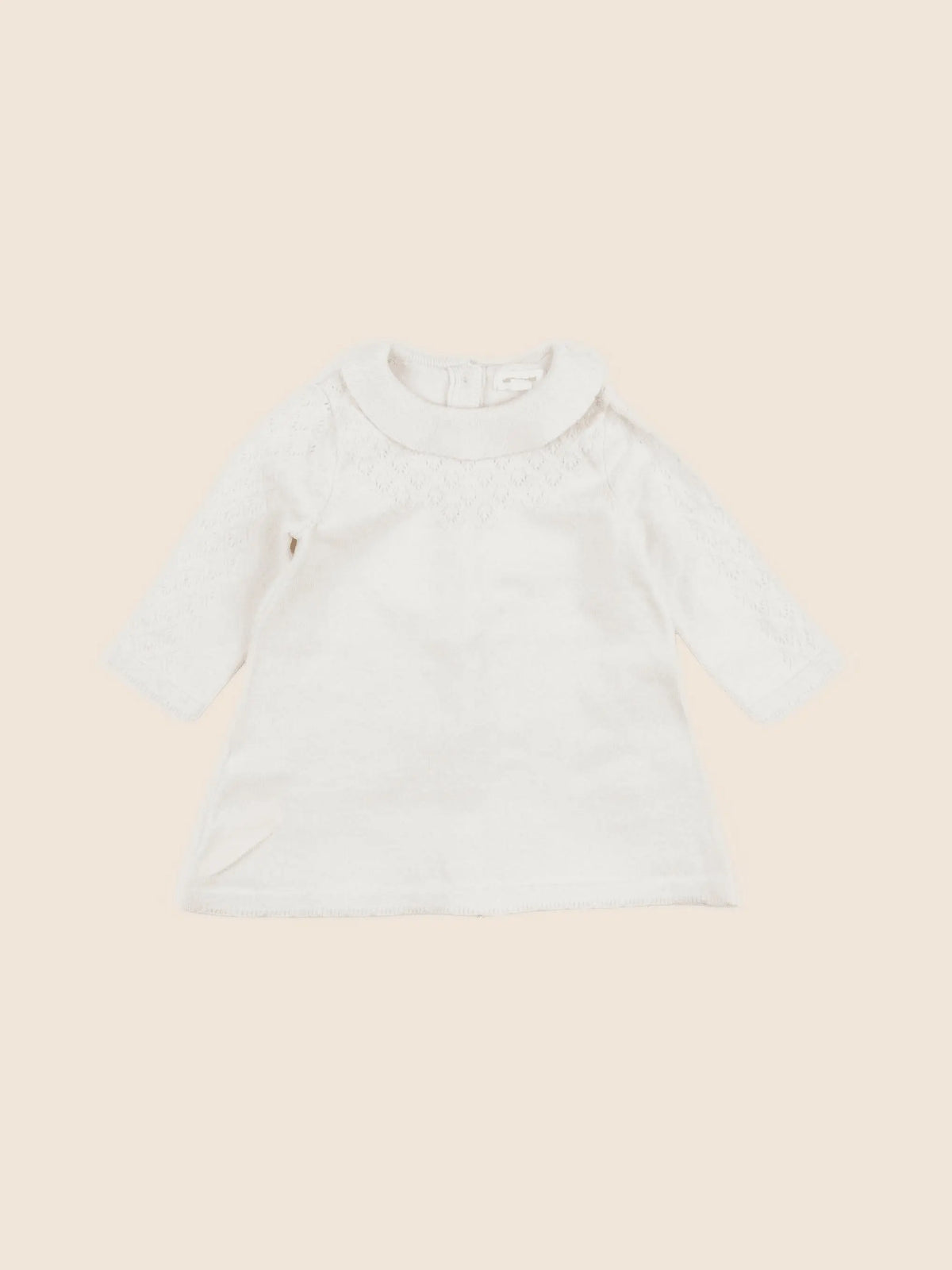 Vertbaudet - robe beige - 3 mois