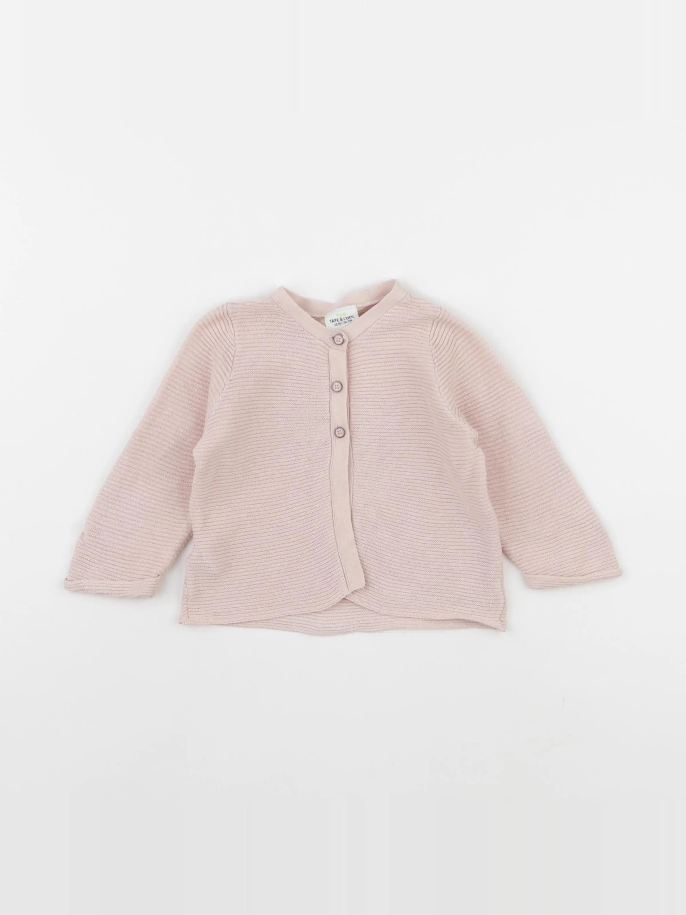 Tape à l'oeil - gilet rose - 12 mois