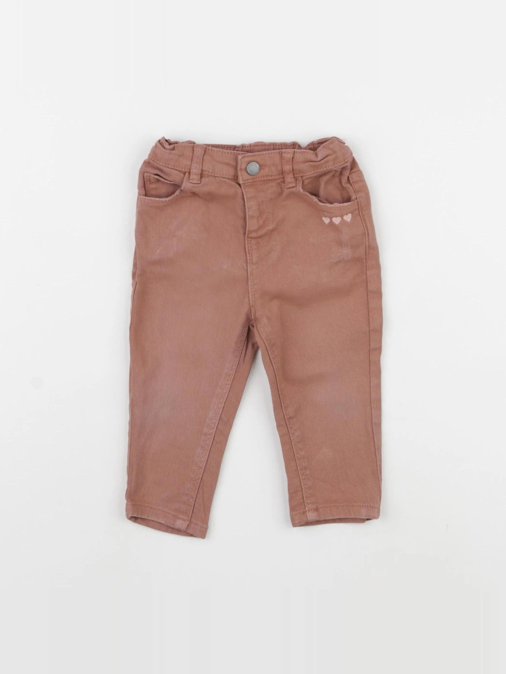 Vertbaudet - jean marron - 12 mois