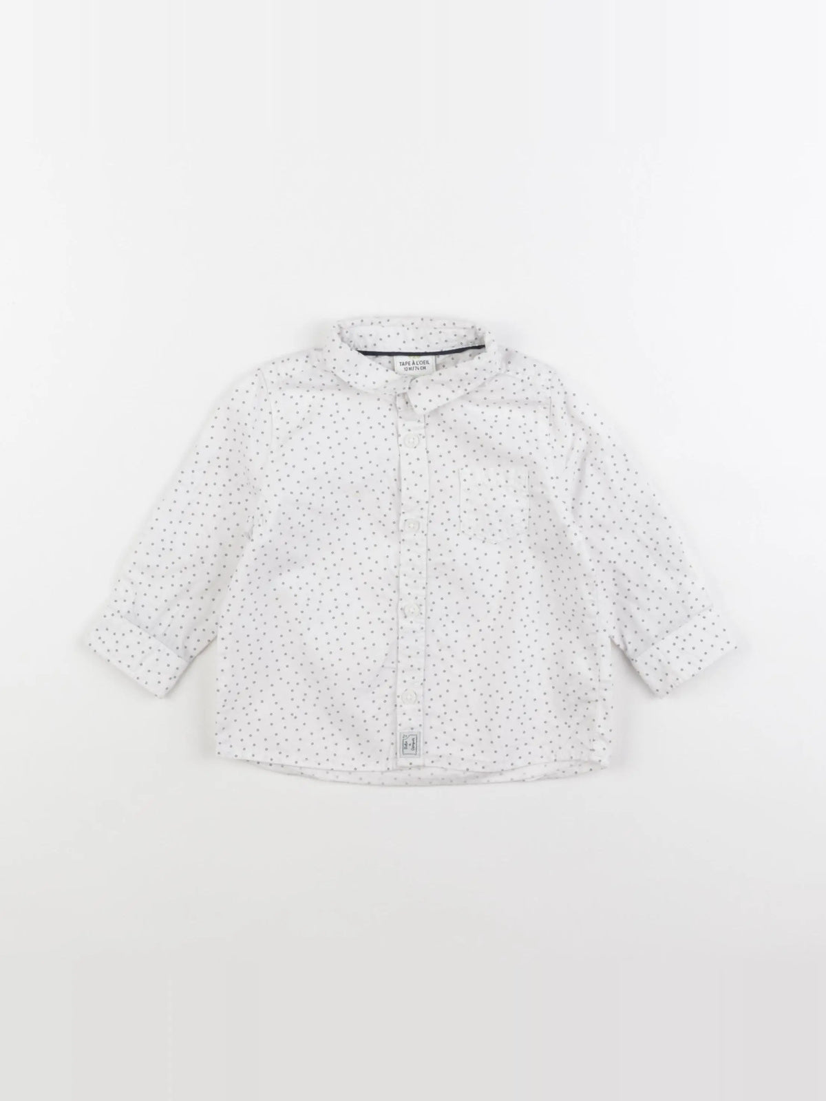 Tape à l'oeil - chemise blanc - 12 mois