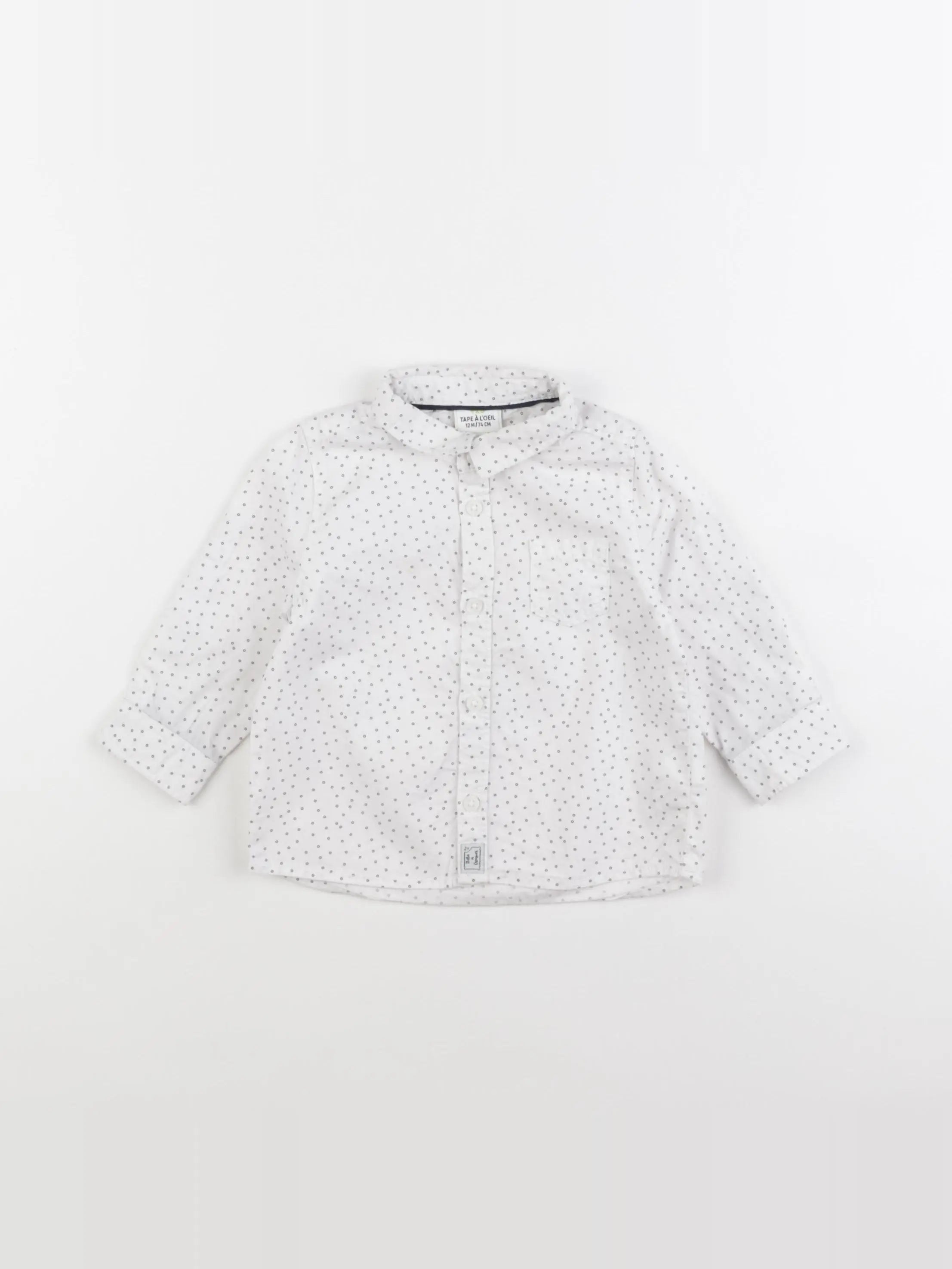 Tape à l'oeil - chemise blanc - 12 mois