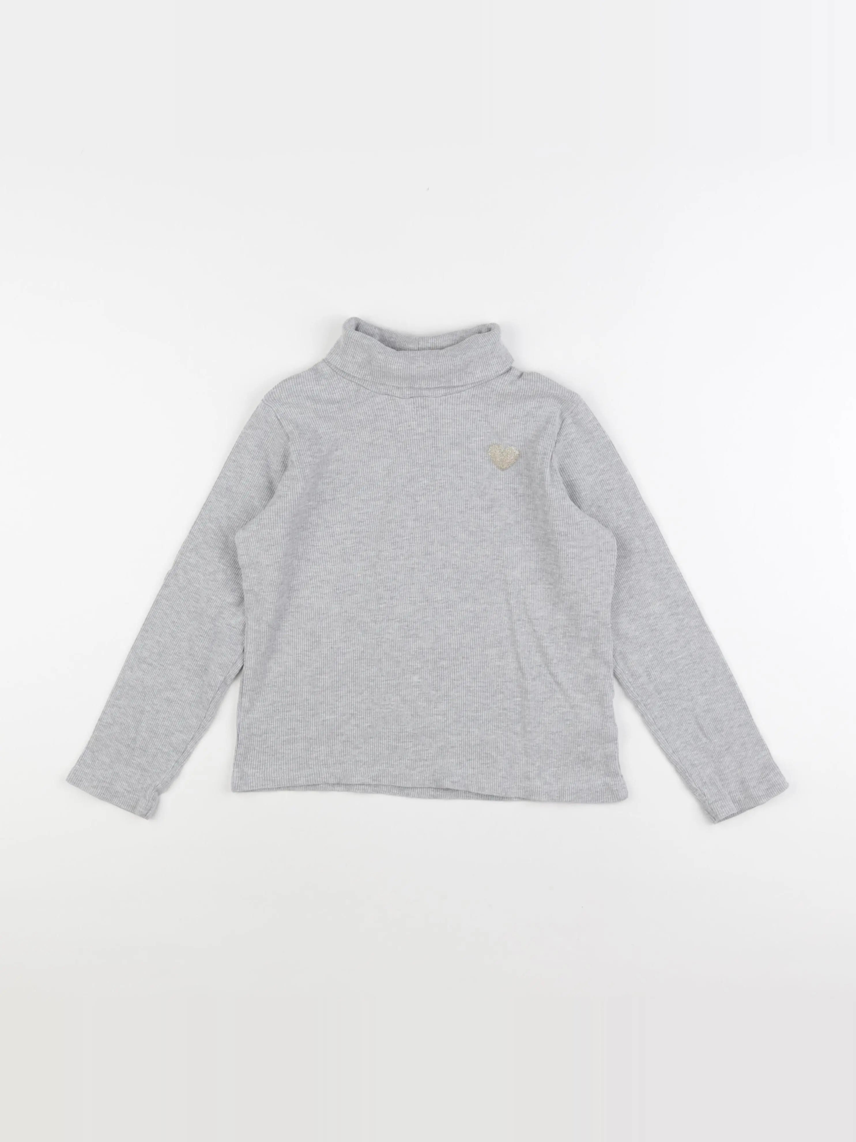 Vertbaudet - sous-pull gris - 10 ans
