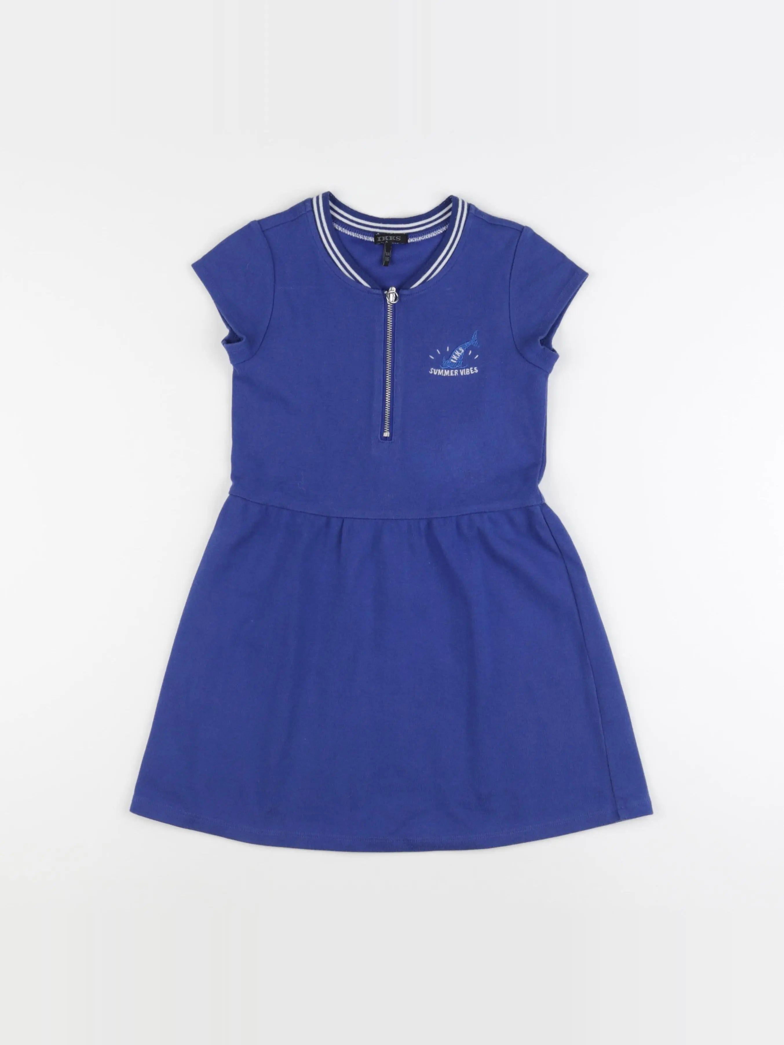 IKKS - robe bleu - 6 ans