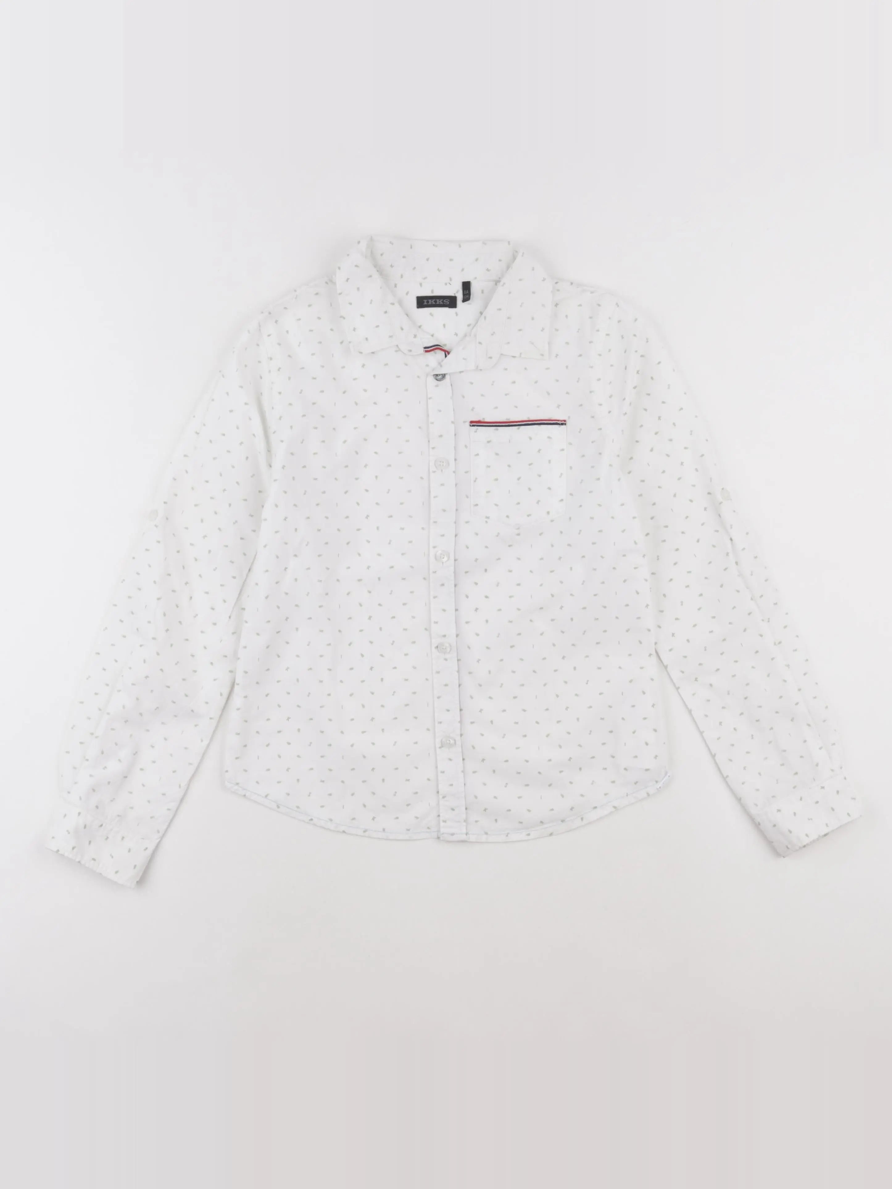 IKKS - chemise blanc, vert - 8 ans