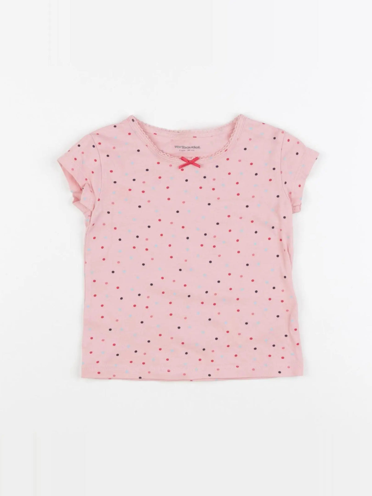 Vertbaudet - maillot de corps rose - 2 ans