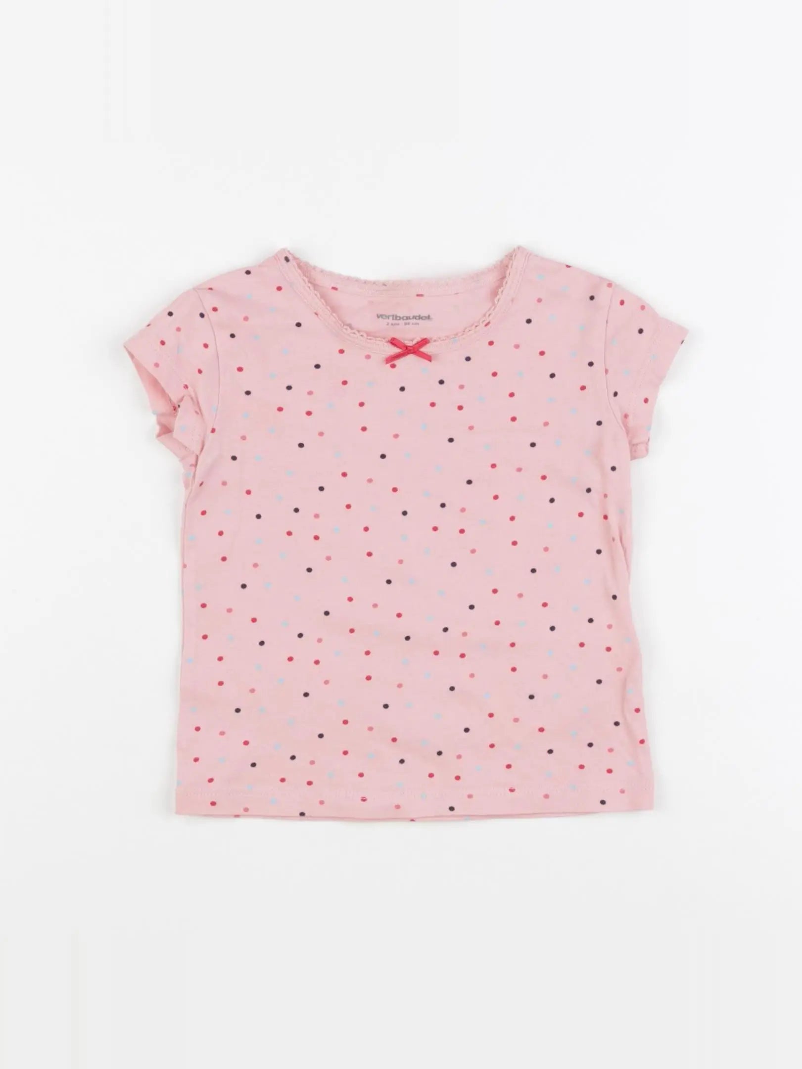 Vertbaudet - maillot de corps rose - 2 ans