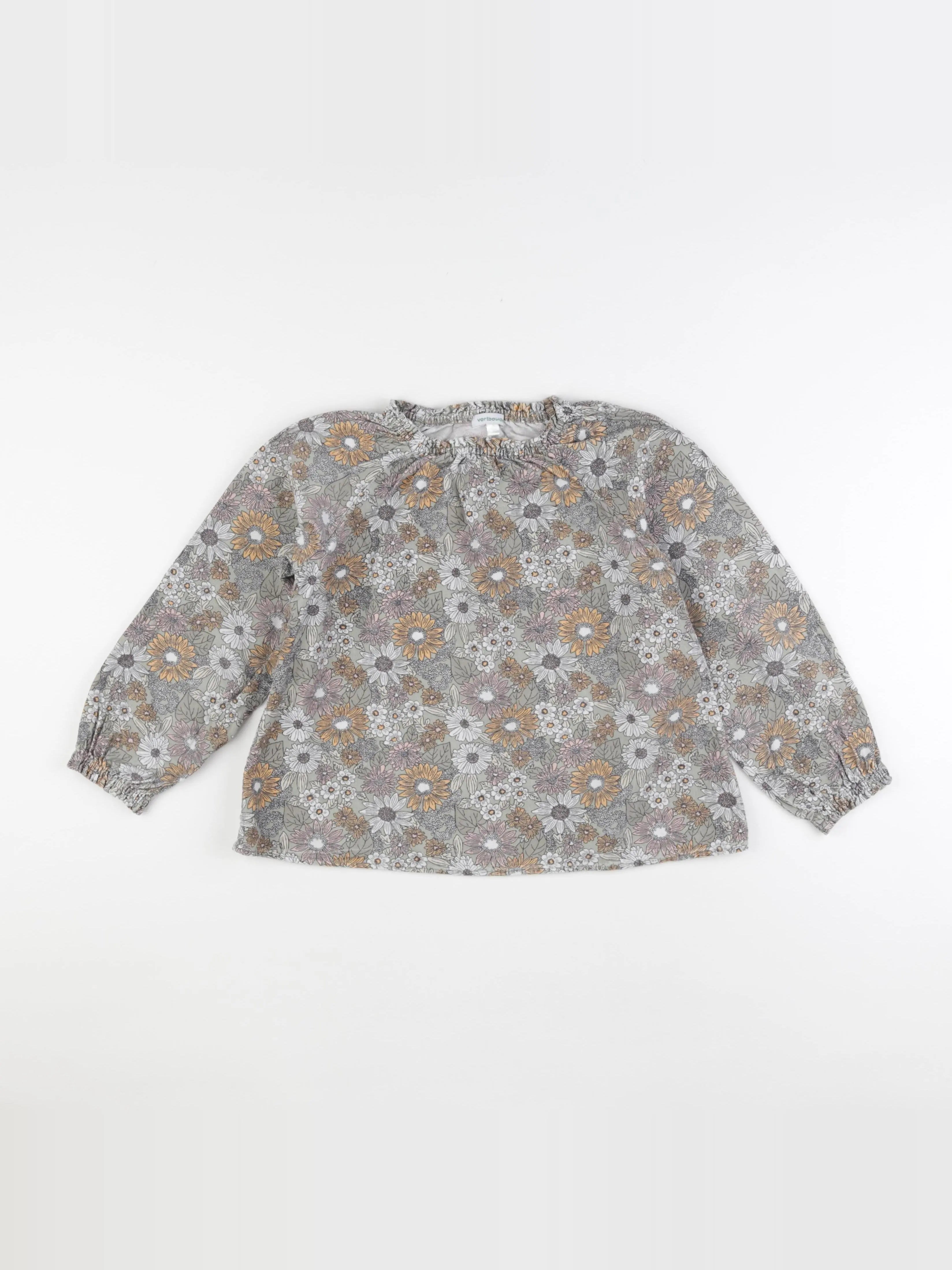 Vertbaudet - blouse vert - 9 ans