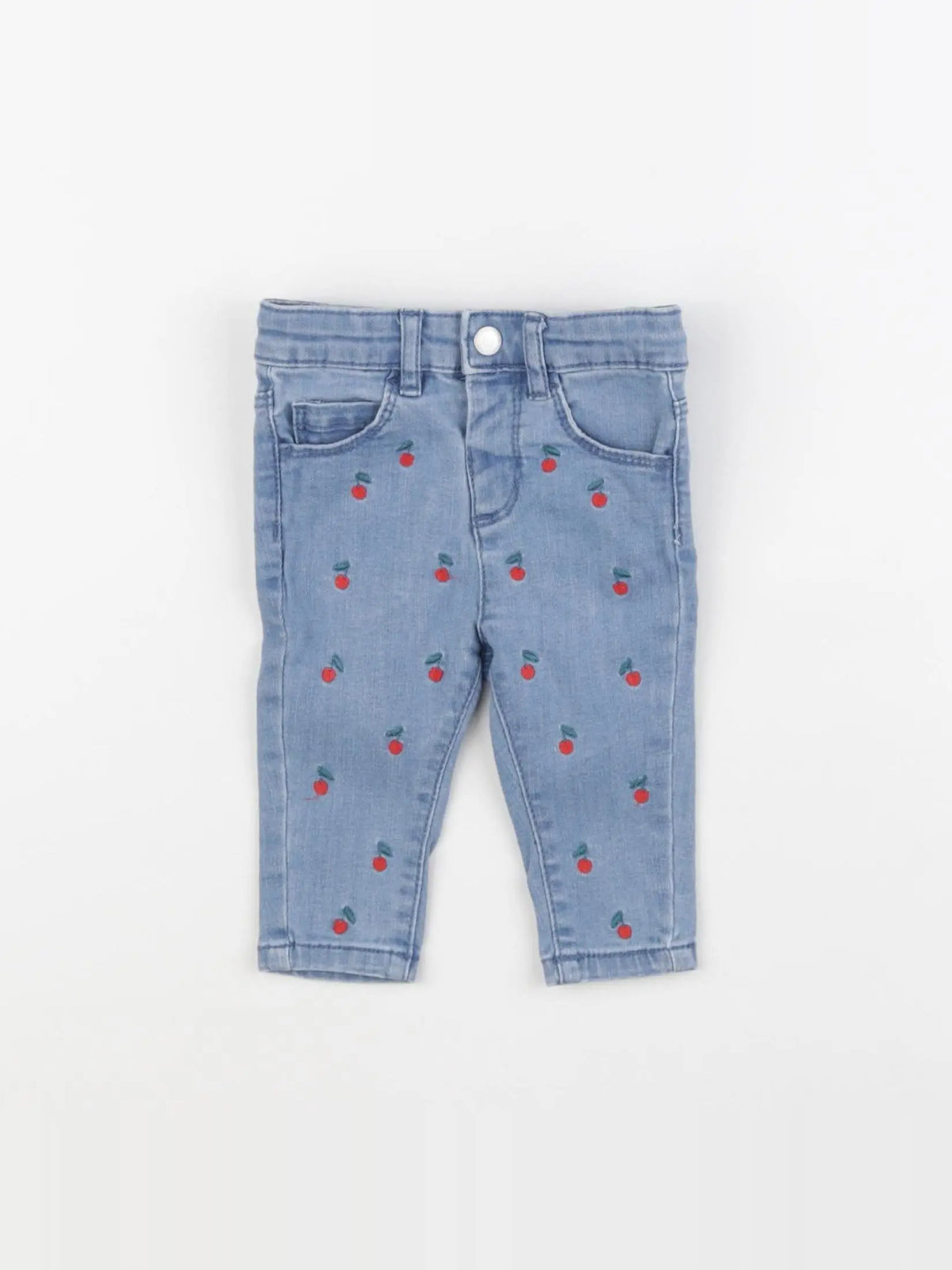 Vertbaudet - jean bleu - 3 mois