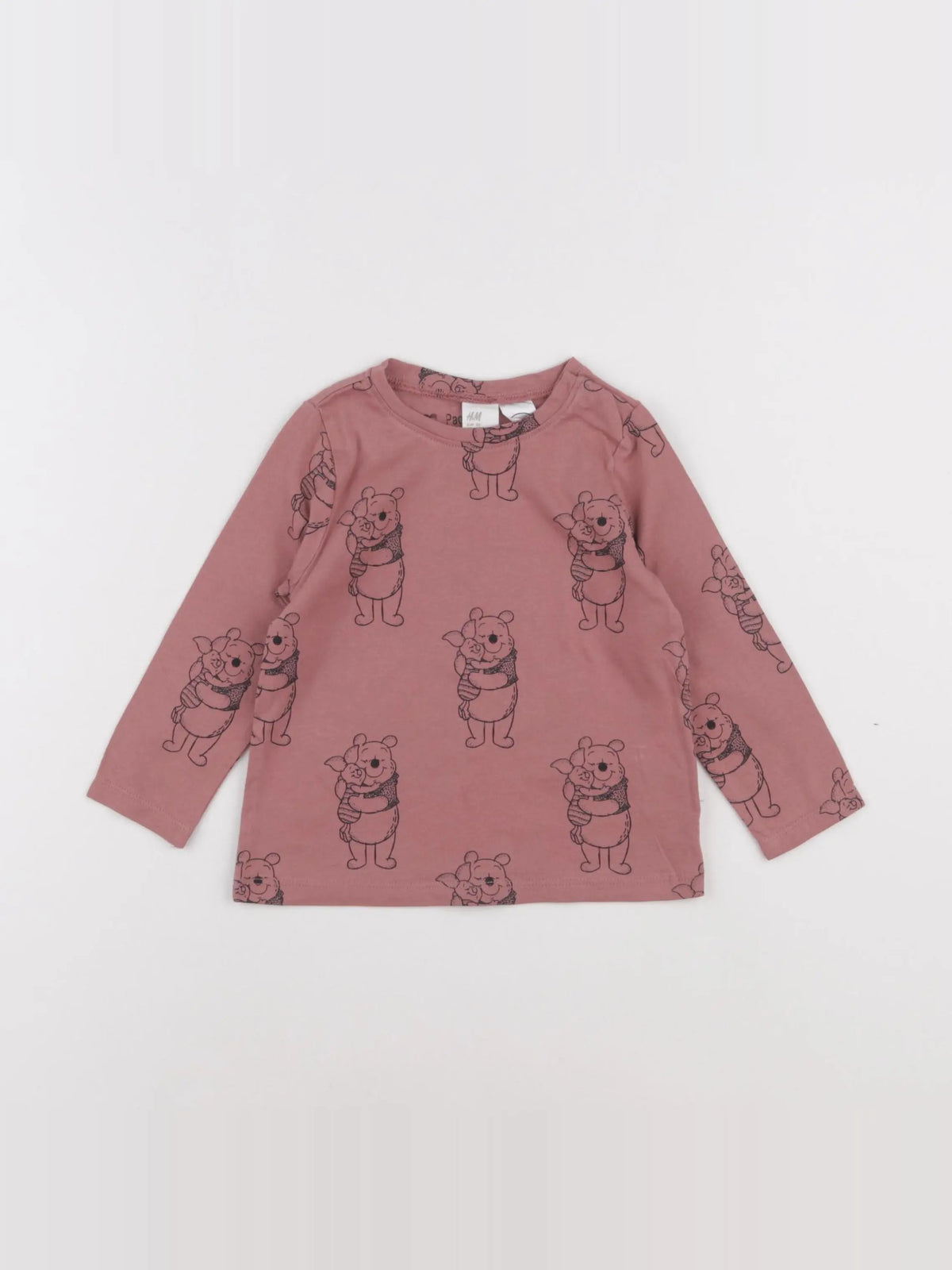 H&M - tee-shirt rose - 12/9 mois