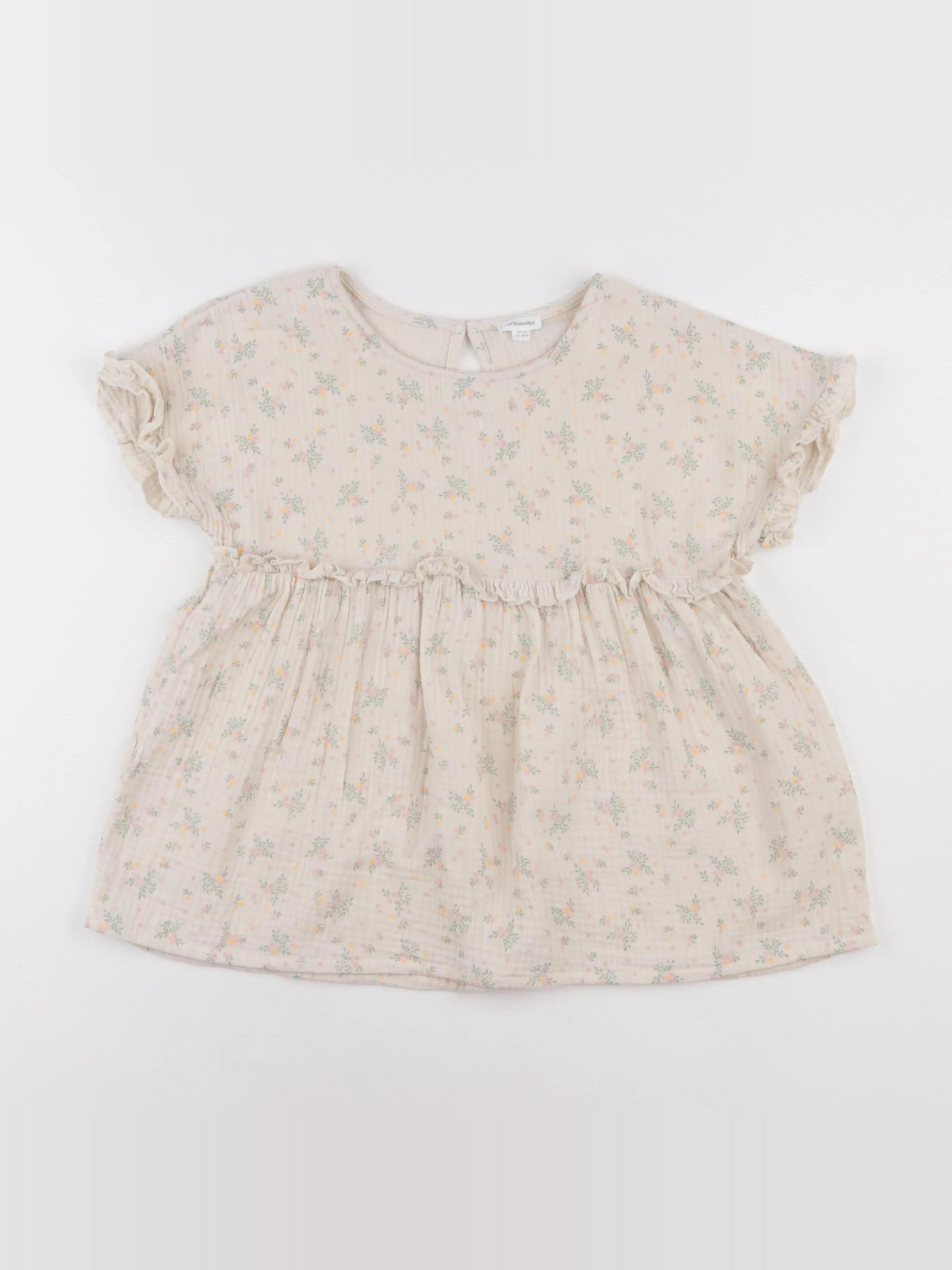 Vertbaudet - blouse beige - 10 ans