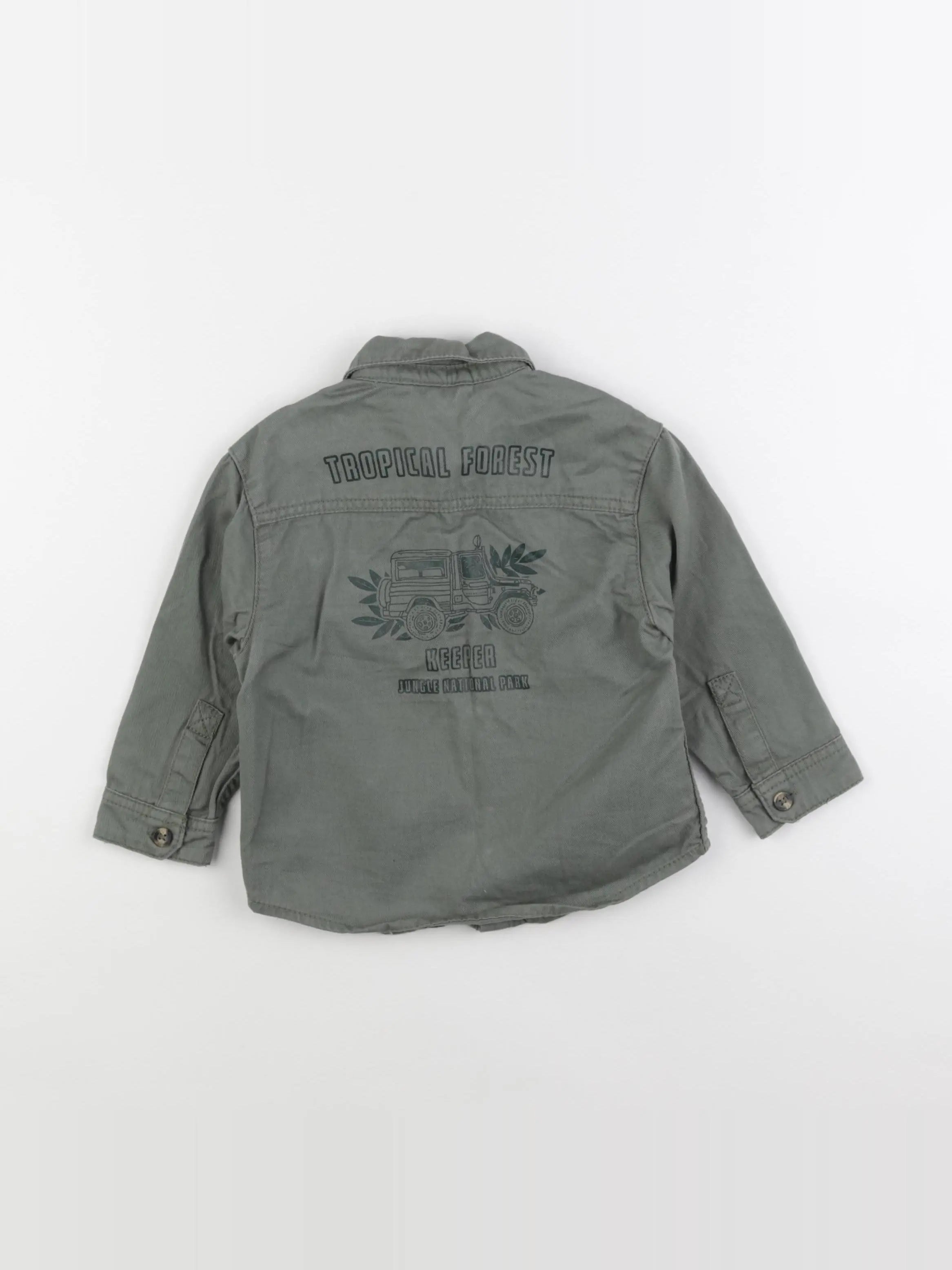 Vertbaudet - veste vert - 2 ans