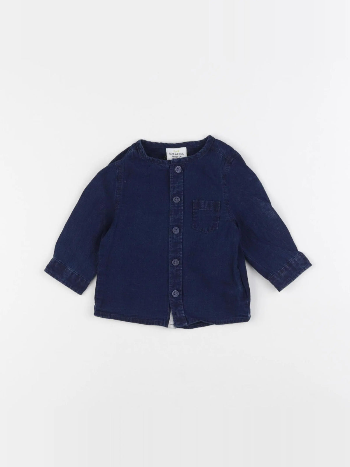 Tape à l'oeil - chemise bleu - 3 mois