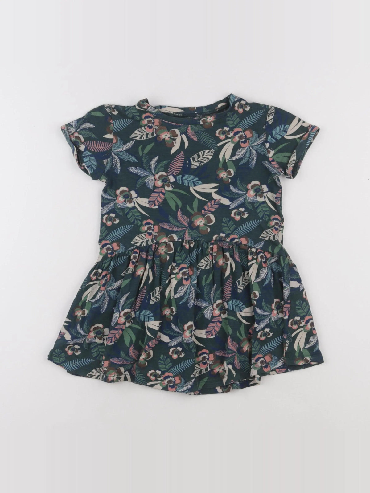 Vertbaudet - robe vert - 4 ans