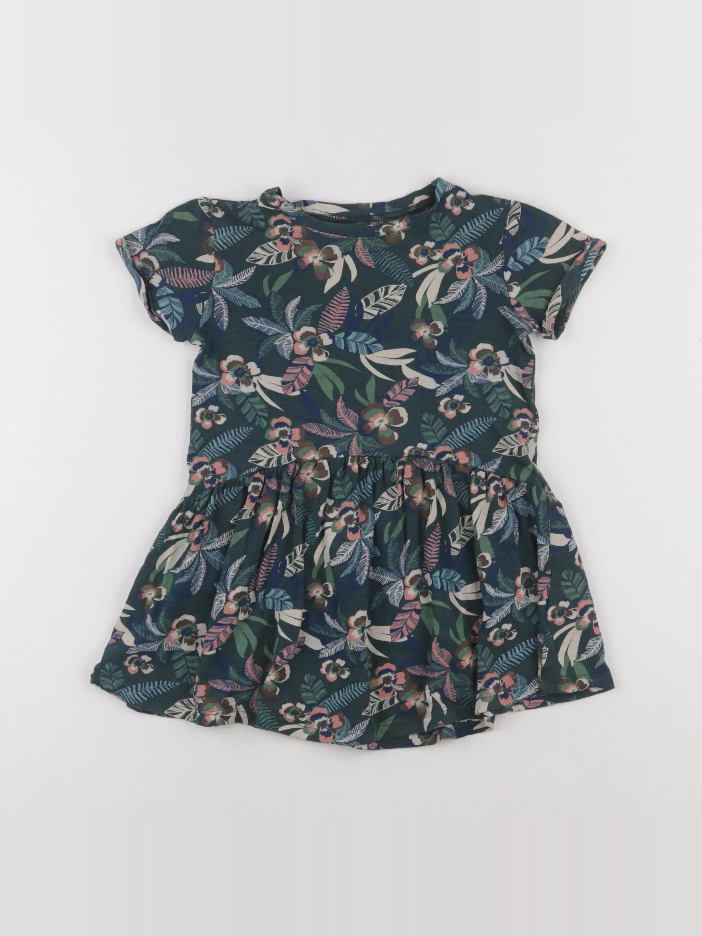 Vertbaudet - robe vert - 4 ans